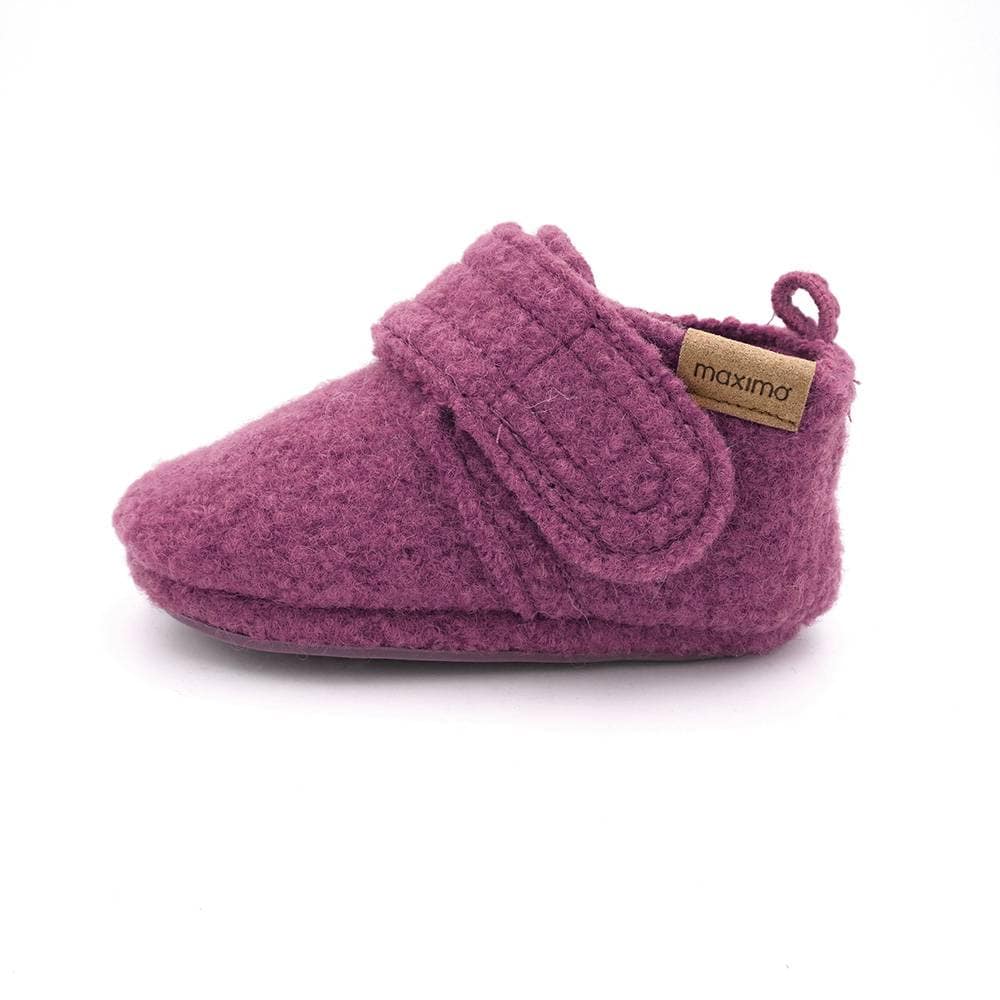 Krabbelschuhe, MaxiMo, Rot – Besonderheit: aus 100% Wolle