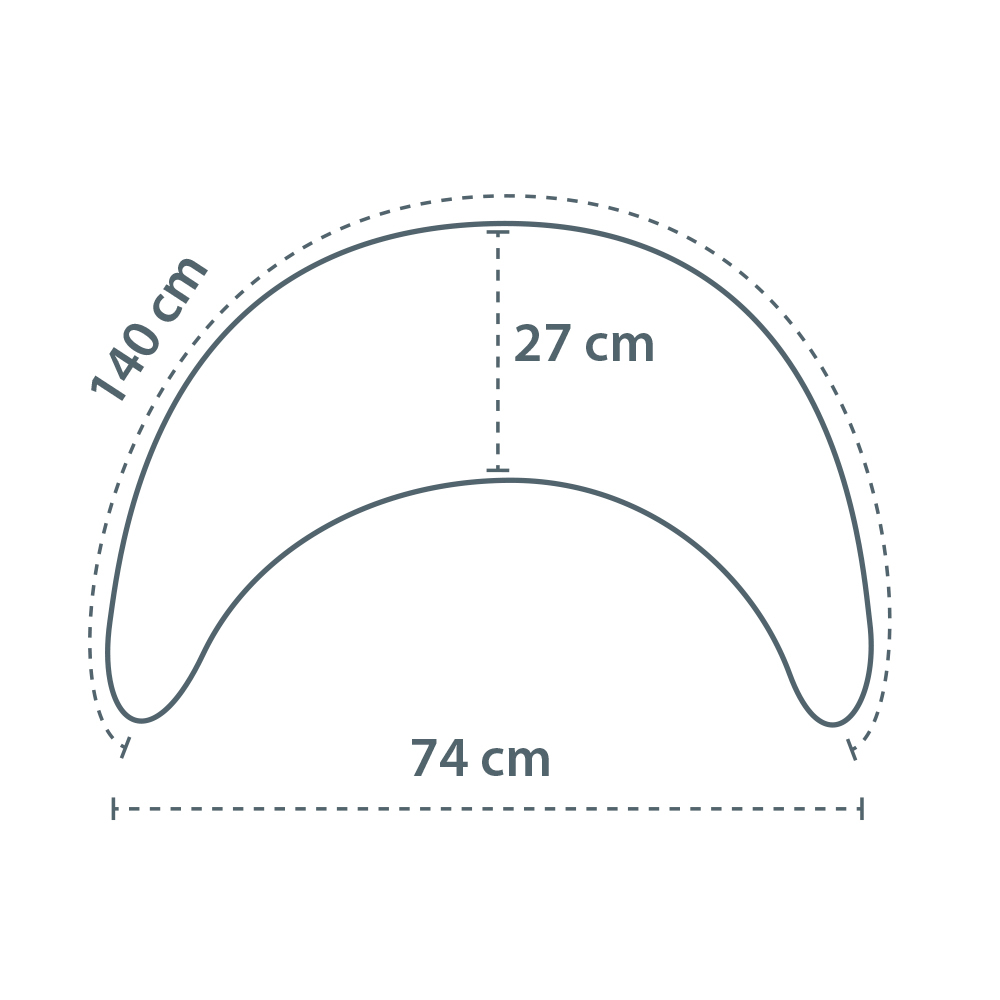 Stillkissen, THERALINE, Grün – Produktansicht