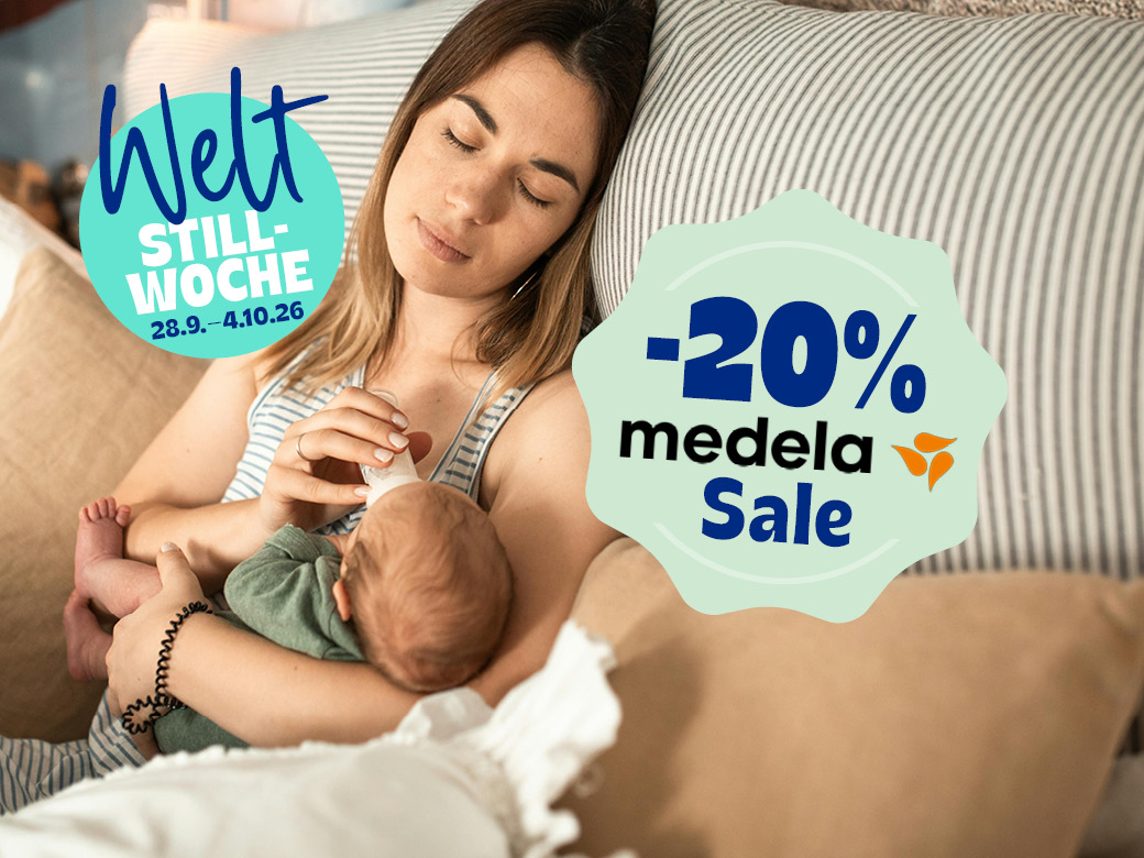 Weltstillwoche 28.09.-04.10.26. -20% medela sale