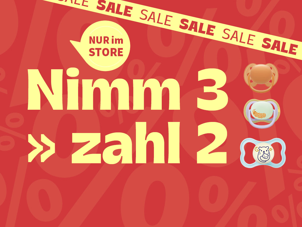 Nimm3 zahl2 auf Schnuller - Nur im Store
