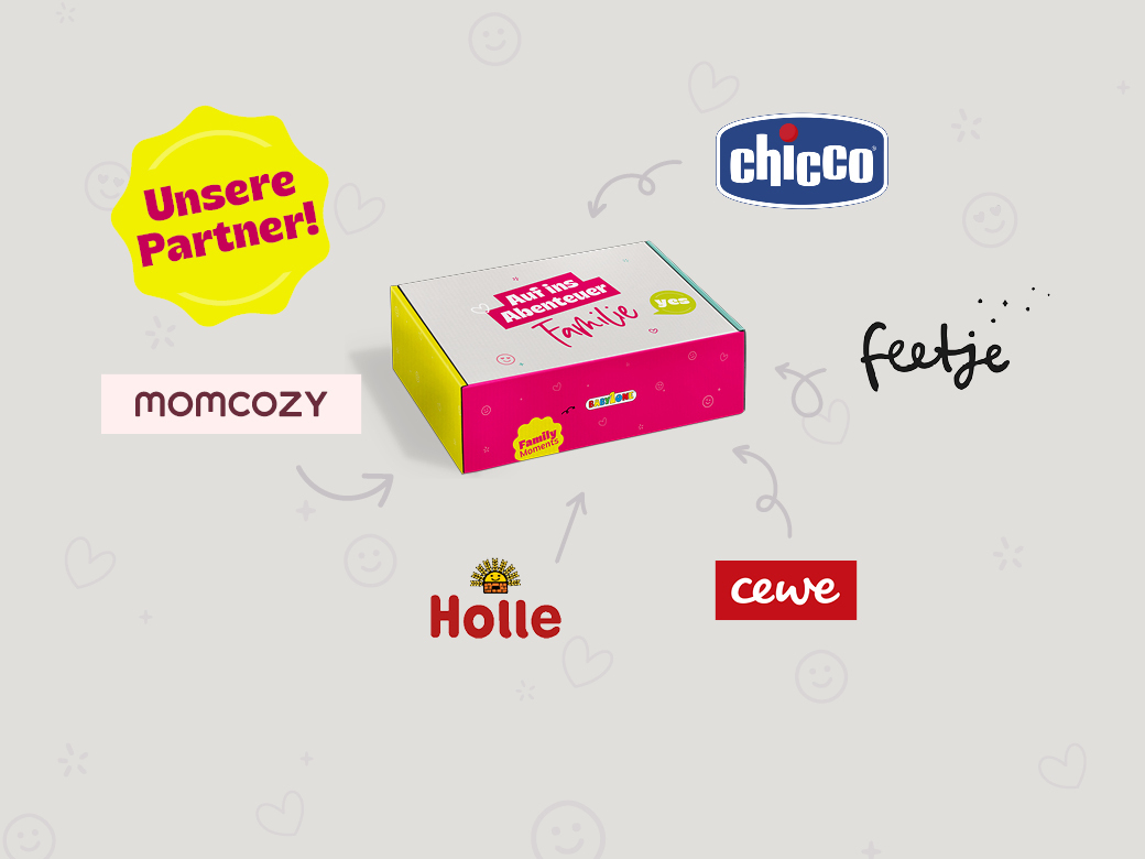 Unsere Partner - momcozy, Chicco, CEWE, Feetje, Holle