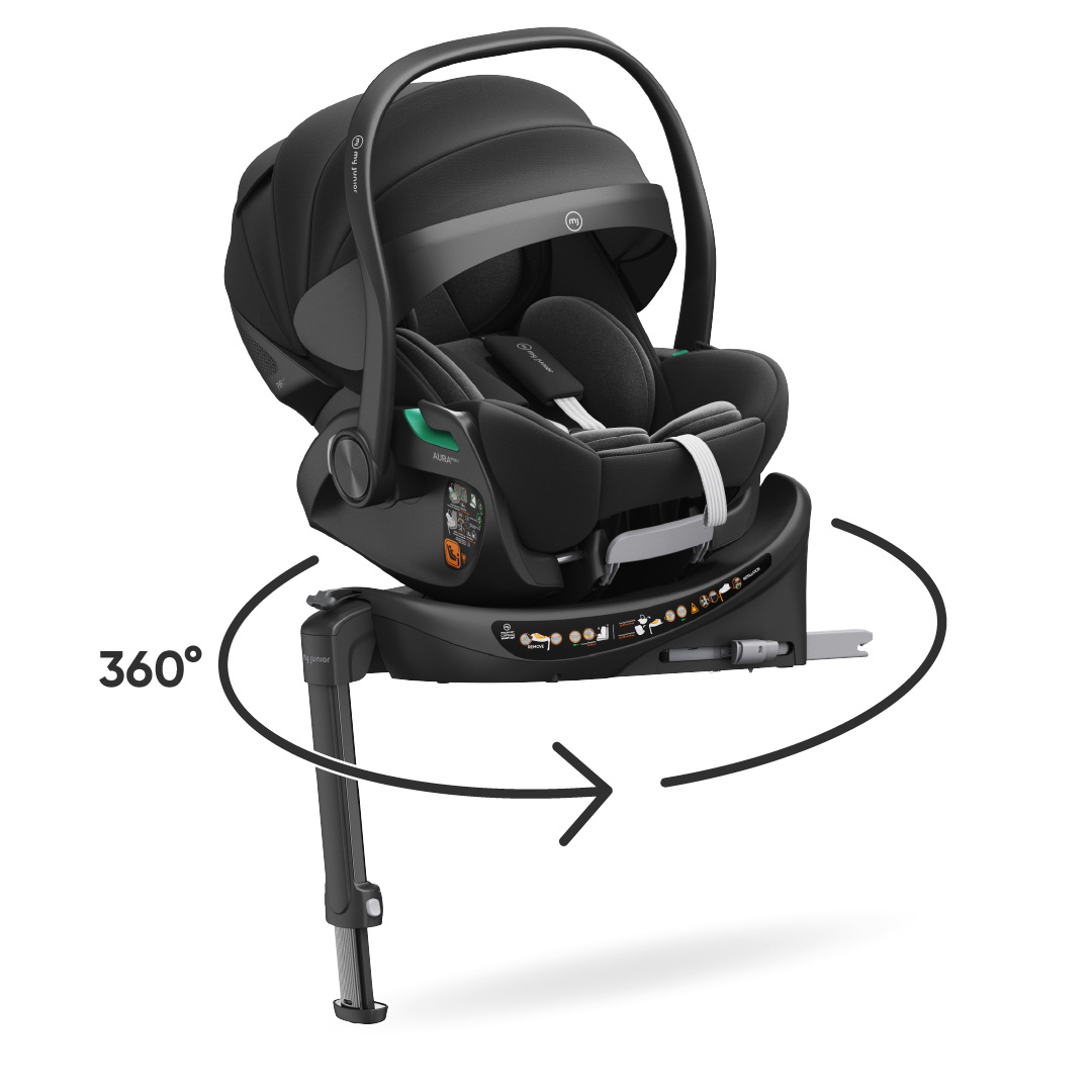 Babyschalen 0-13 kg, Gruppe 0+, My junior, Schwarz – Produktansicht