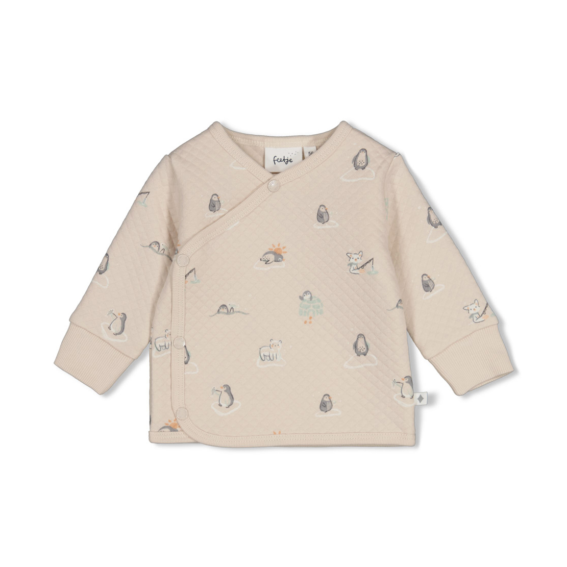 Wickelshirt, FEETJE, Beige – Besonderheit: aus 75% Baumwolle