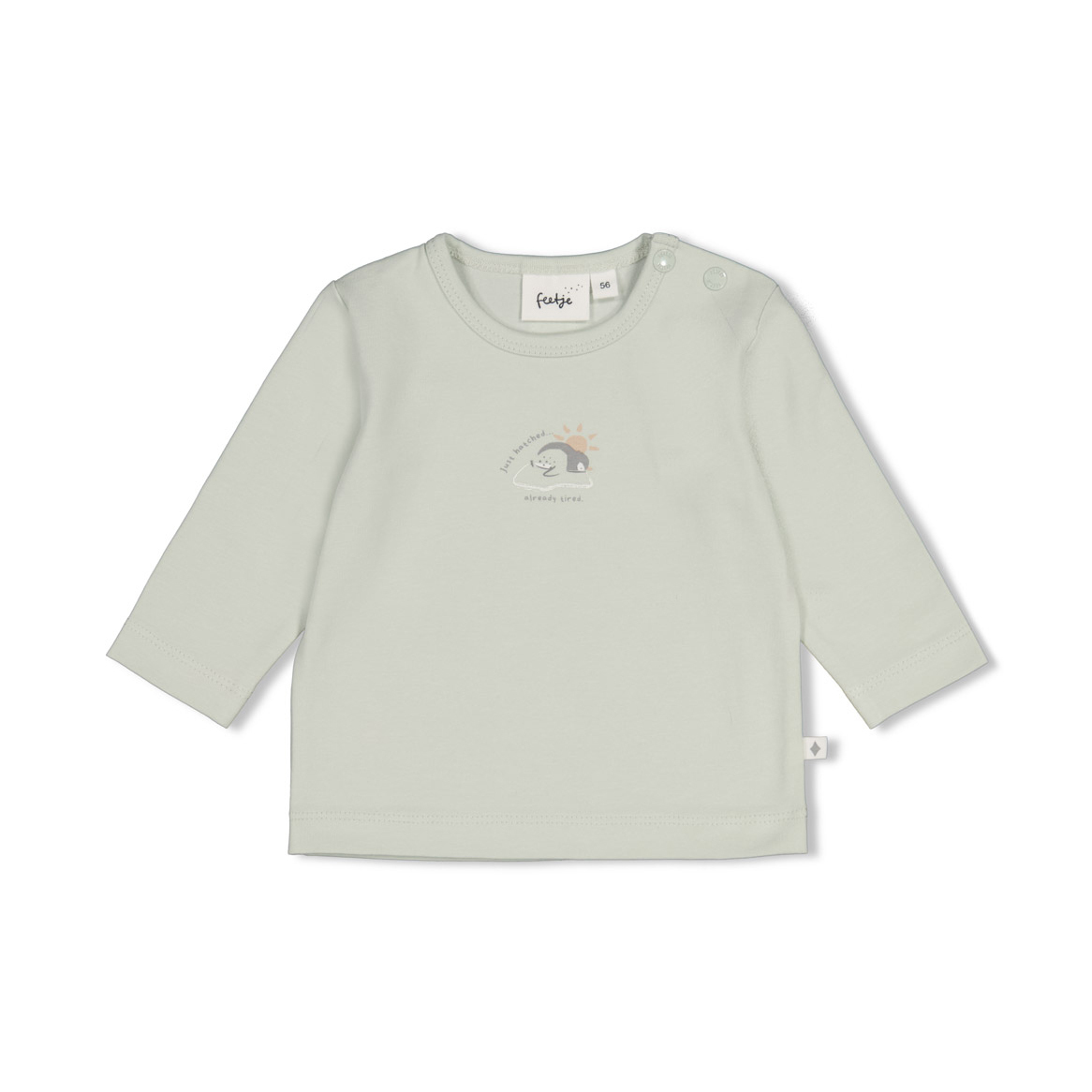 Langarmshirts, FEETJE, Grün – Besonderheit: aus 95% Baumwolle