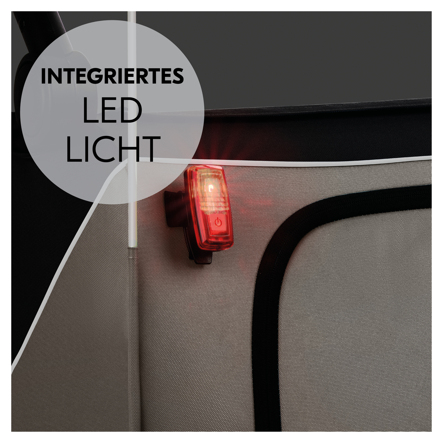 Fahrradanhänger, hauck, Schwarz – Produktansicht