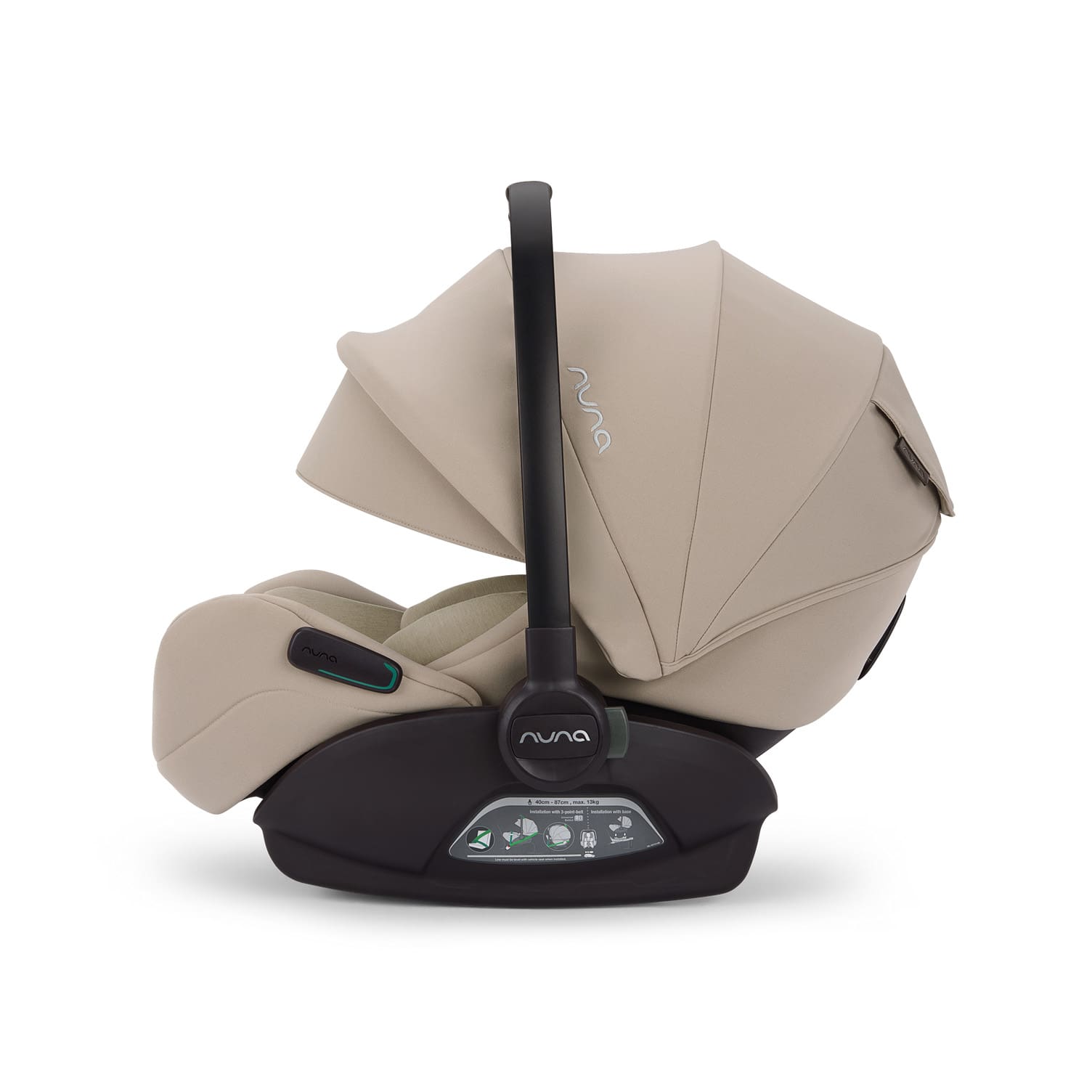 Babyschalen 0-13 kg, Gruppe 0+, nuna, Beige – Produktansicht