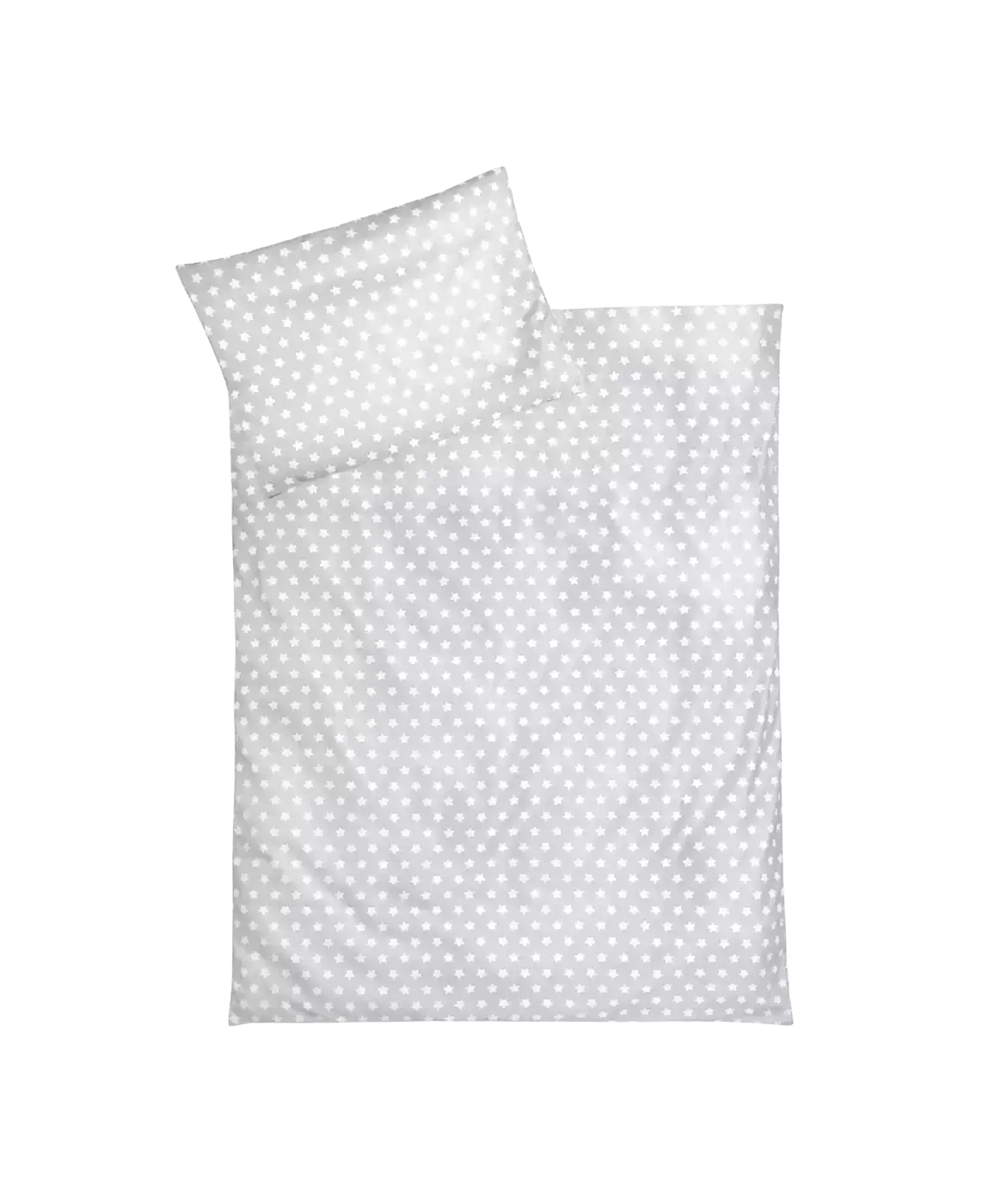Bettwaesche Sterne Grau 100x135 cm Zöllner Grau 2000574143408 3