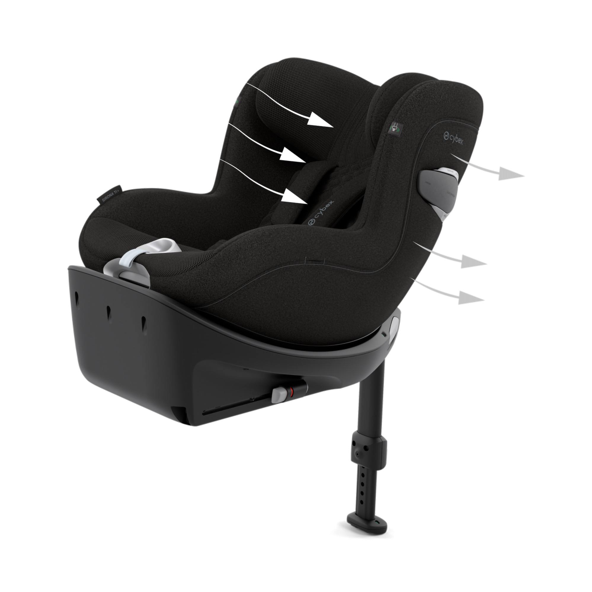 Reboarder 0-18 kg, Gruppe 0+/1, cybex PLATINUM, Schwarz – Produktansicht