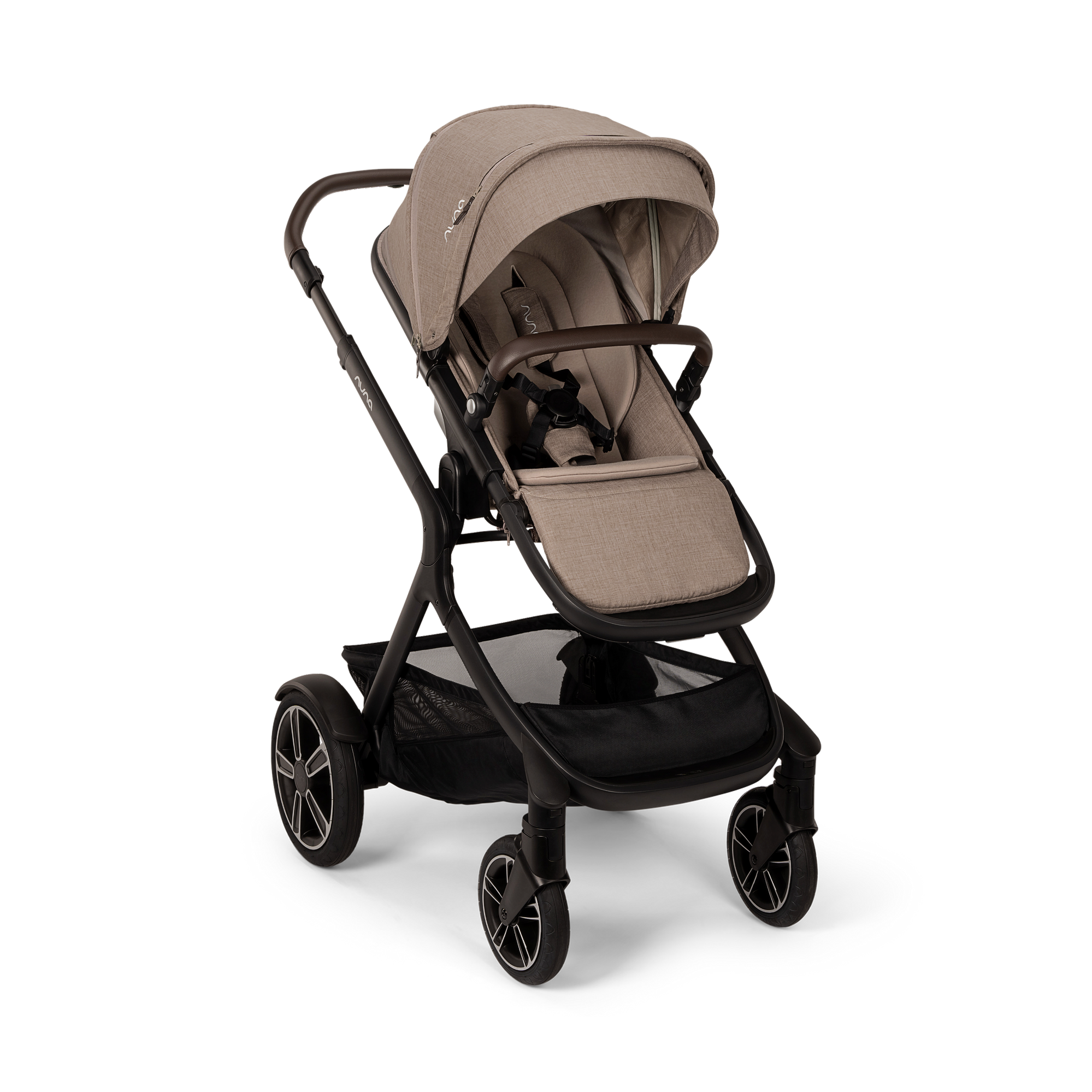 Kombi-Kinderwagen, nuna, Braun – Produktansicht