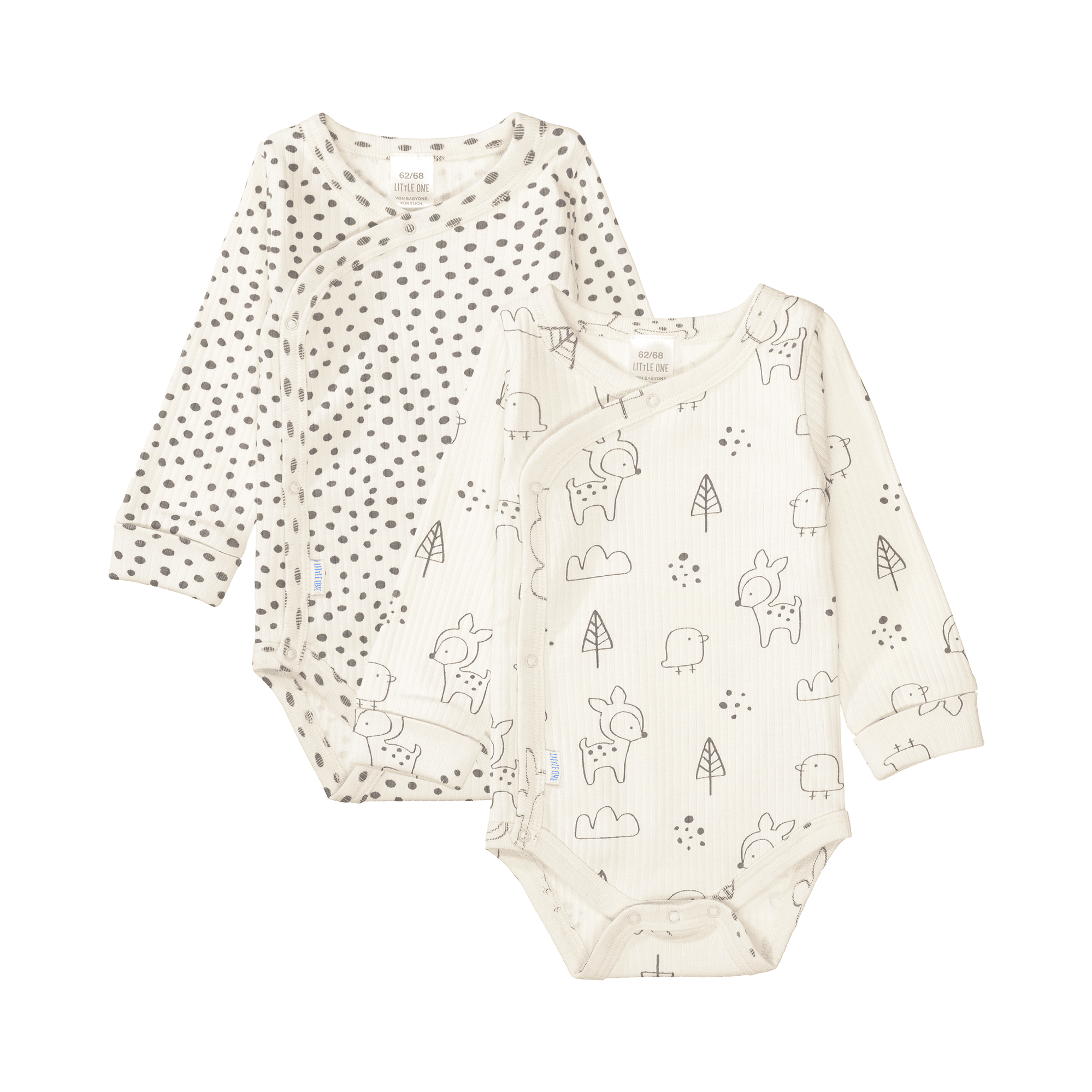2er-Set Wickelbodys LITTLE ONE Beige M2000587367402 1