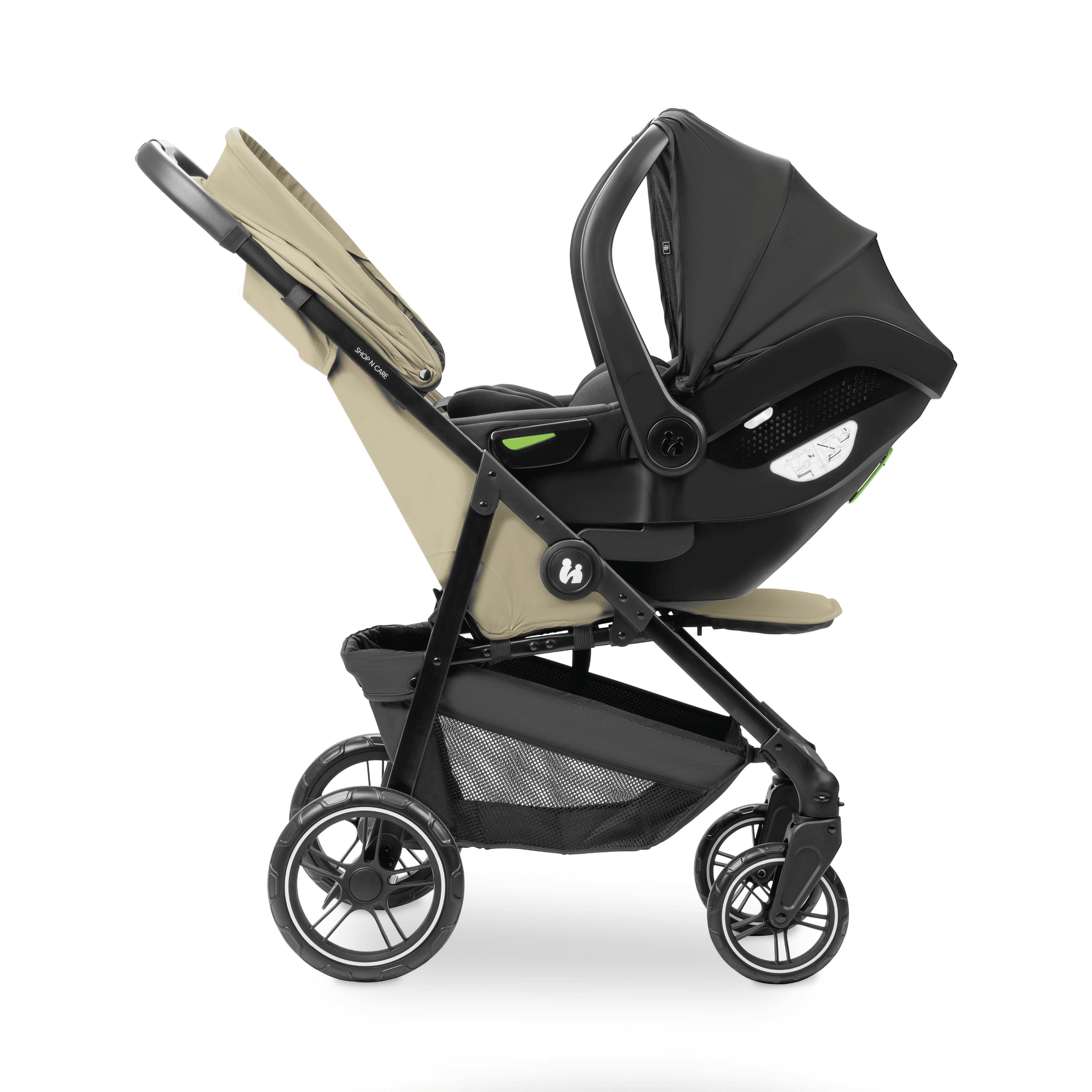 Buggys beige, hauck, Grün – Produktansicht