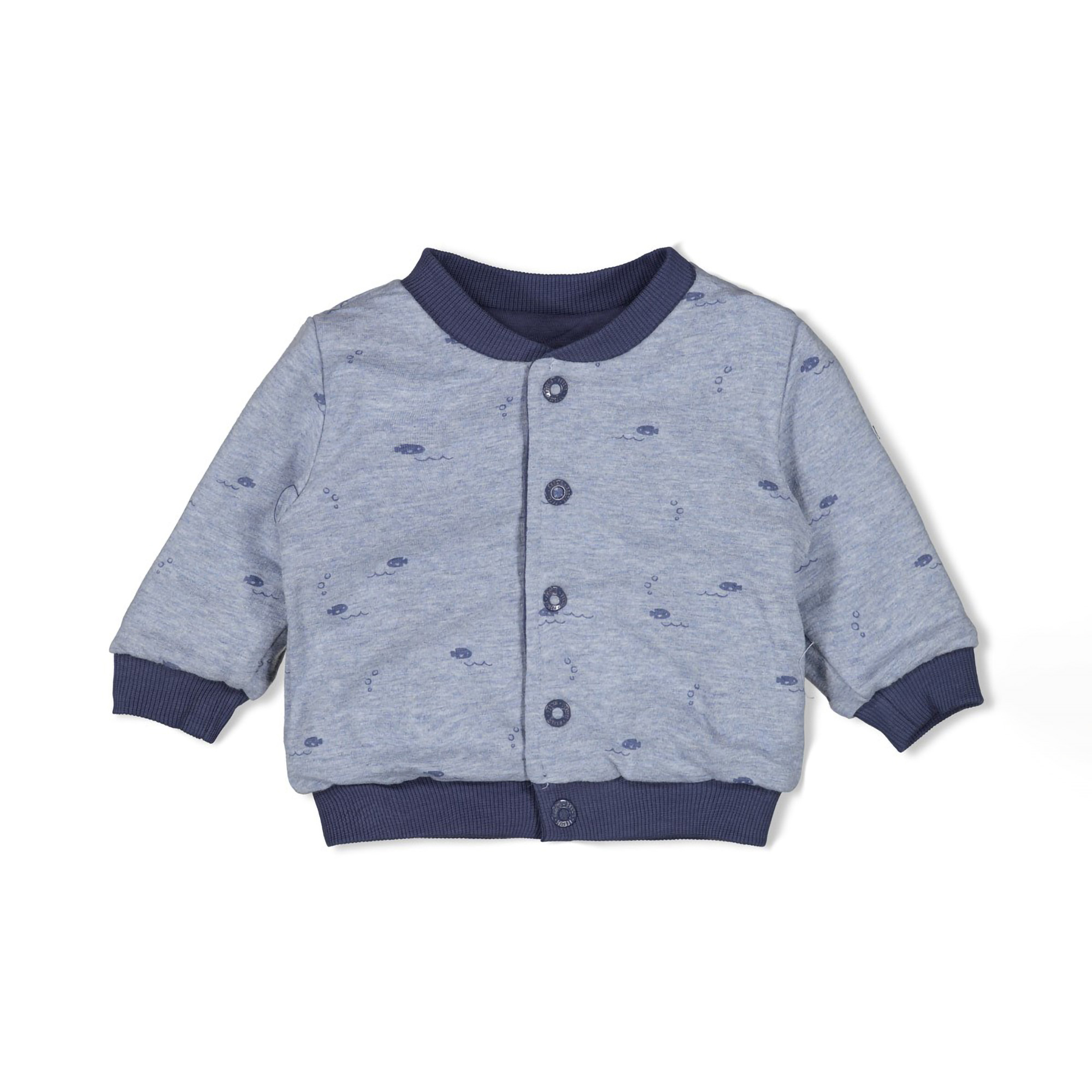 Wendejacken, FEETJE, Blau – Besonderheit: aus 70% Baumwolle