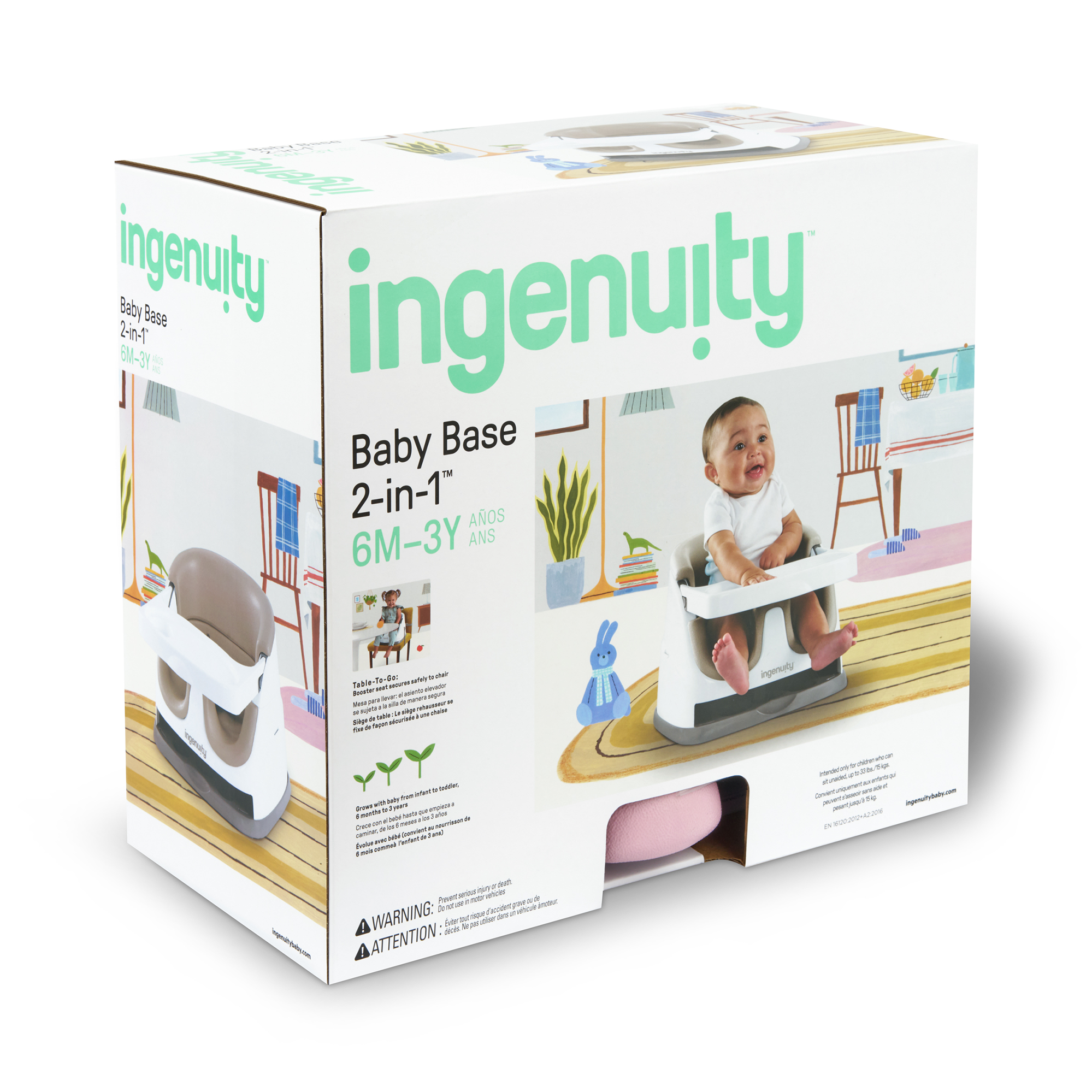 Reisehochstühle, ingenuity, Pink – Produktansicht