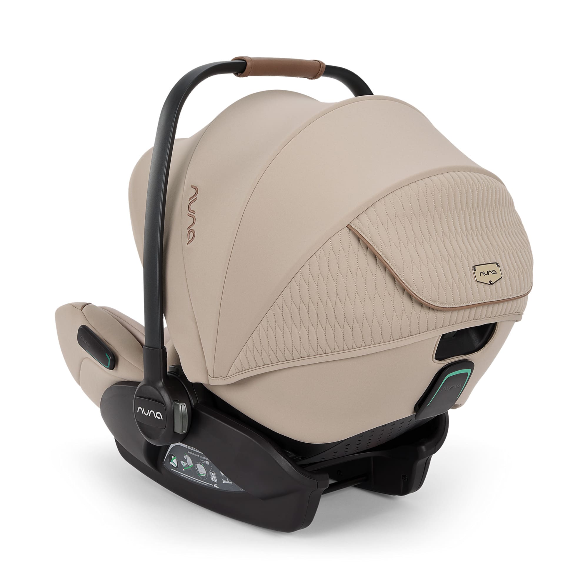 Babyschalen 0-13 kg, Gruppe 0+, nuna, Beige – Produktansicht