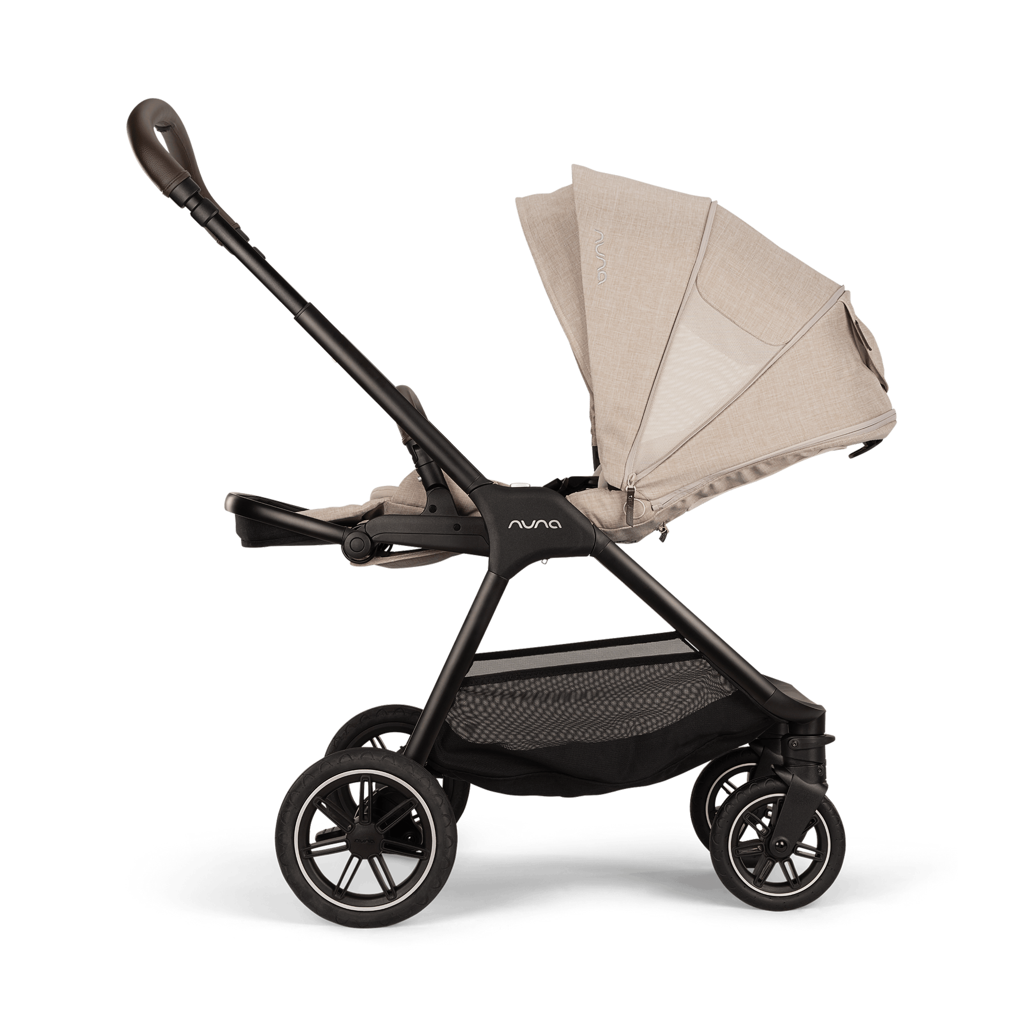 Kombi-Kinderwagen, nuna, Beige – Produktansicht