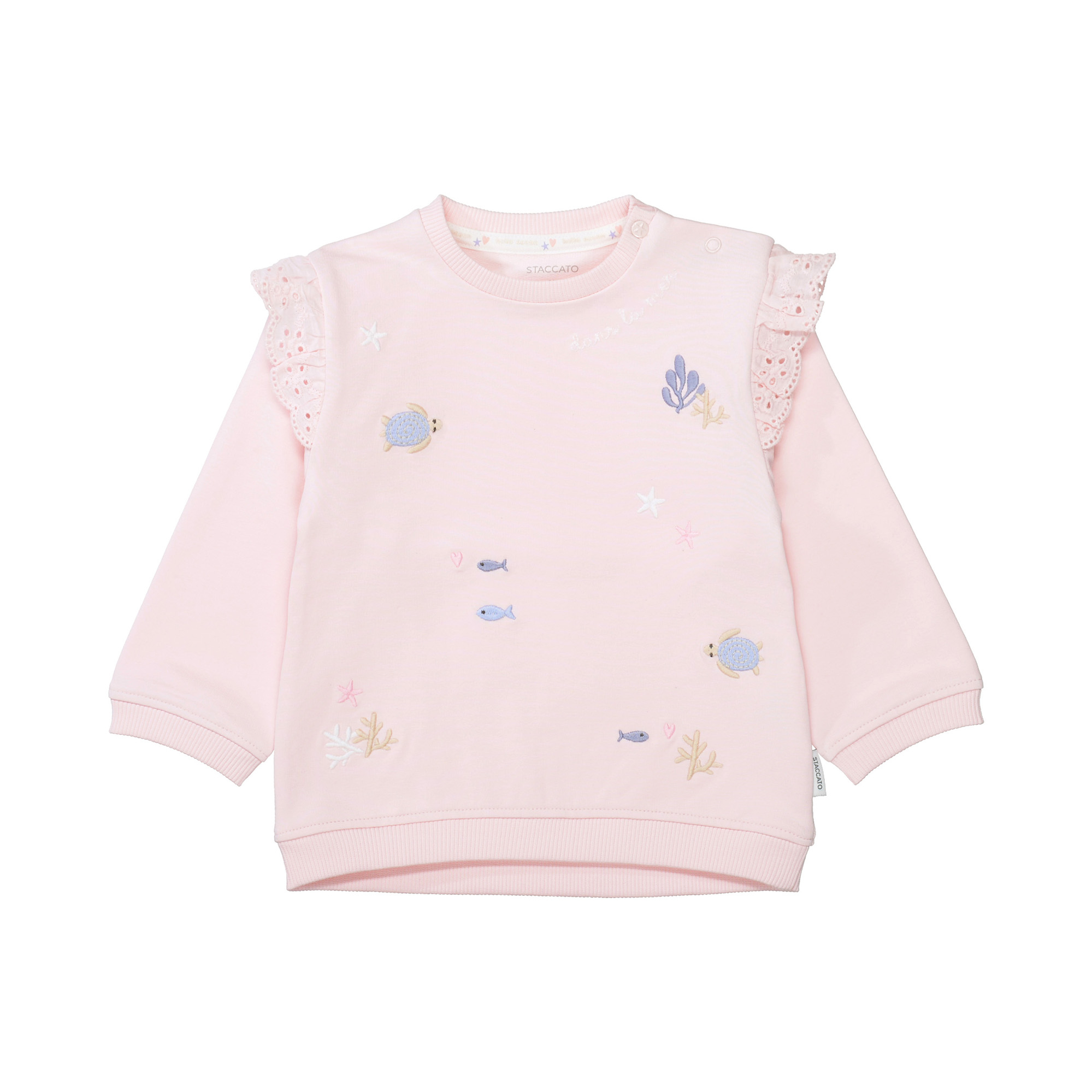 Baby Pullover Größe 86, STACCATO, Pink – Besonderheit: aus 95% Baumwolle
