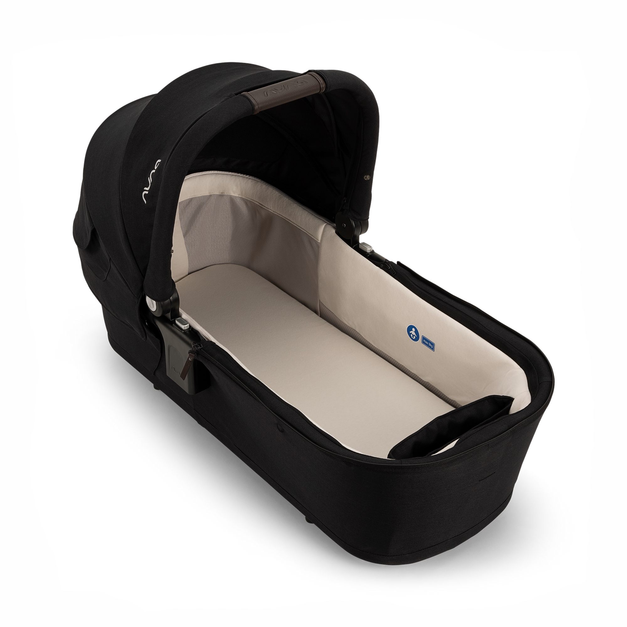 Kombi-Kinderwagen, nuna, Schwarz – Produktansicht