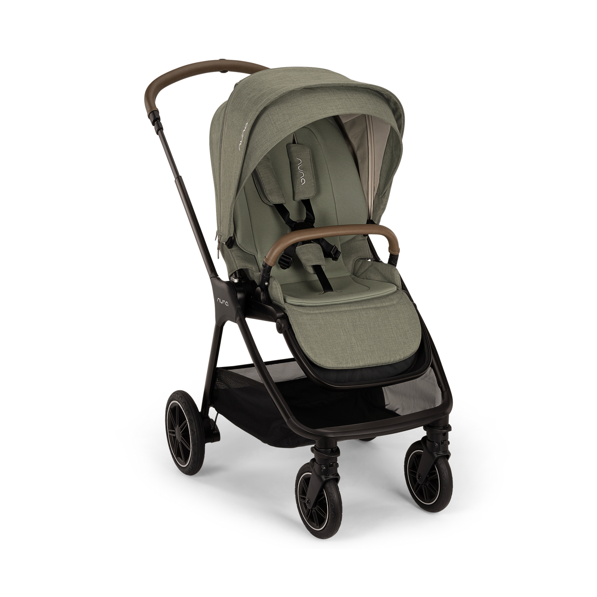 Kombi-Kinderwagen, nuna, Grün – Produktansicht