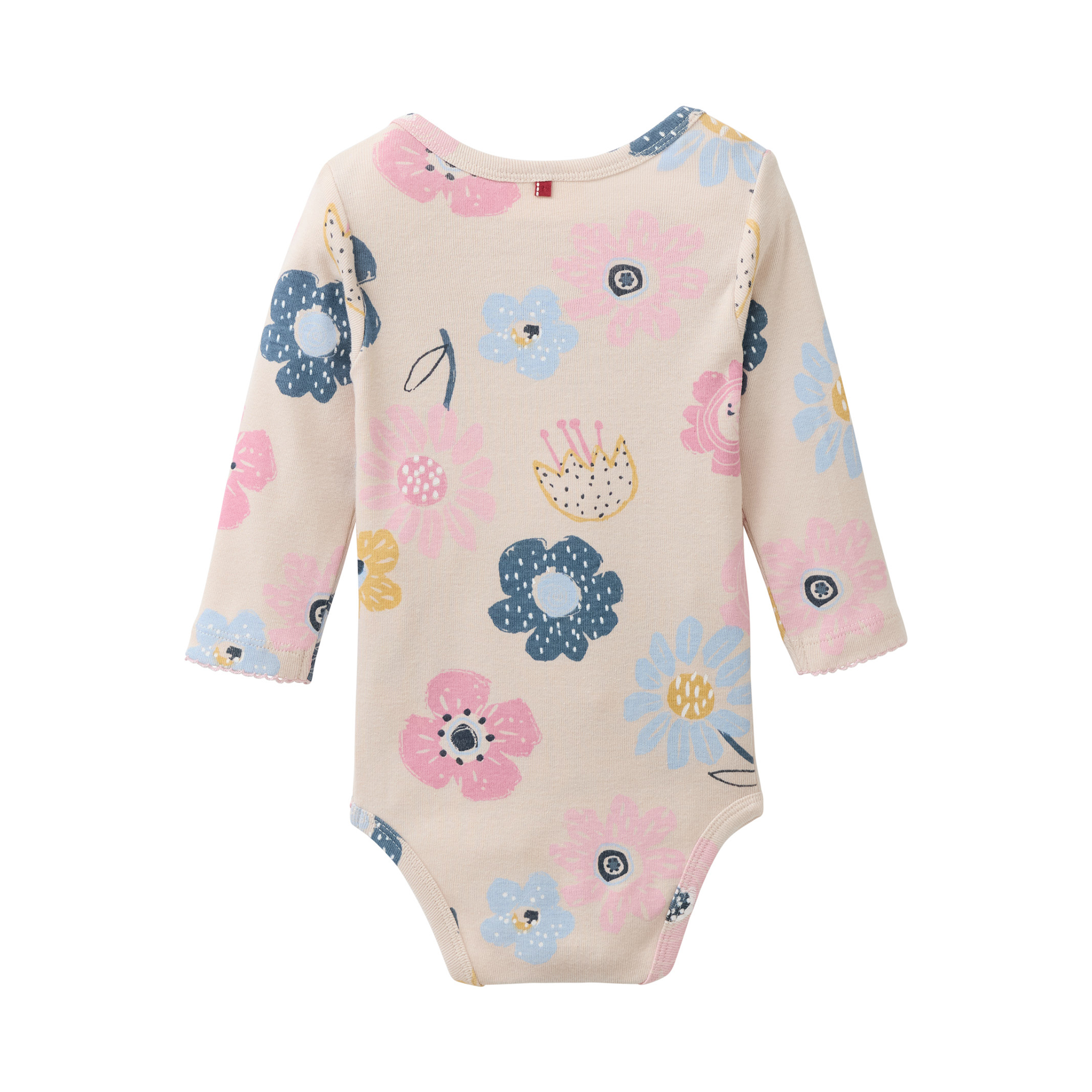 Langarmbodys, People Wear Organic, Beige – Produktansicht