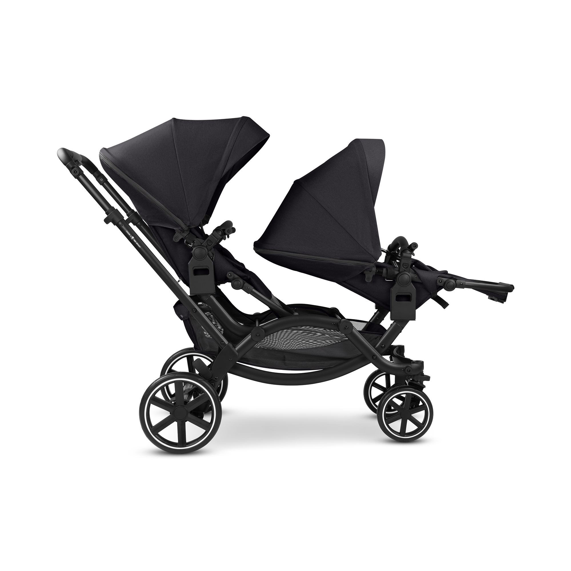 Zwillingswagen & Geschwisterwagen, ABC DESIGN, Schwarz – Produktansicht