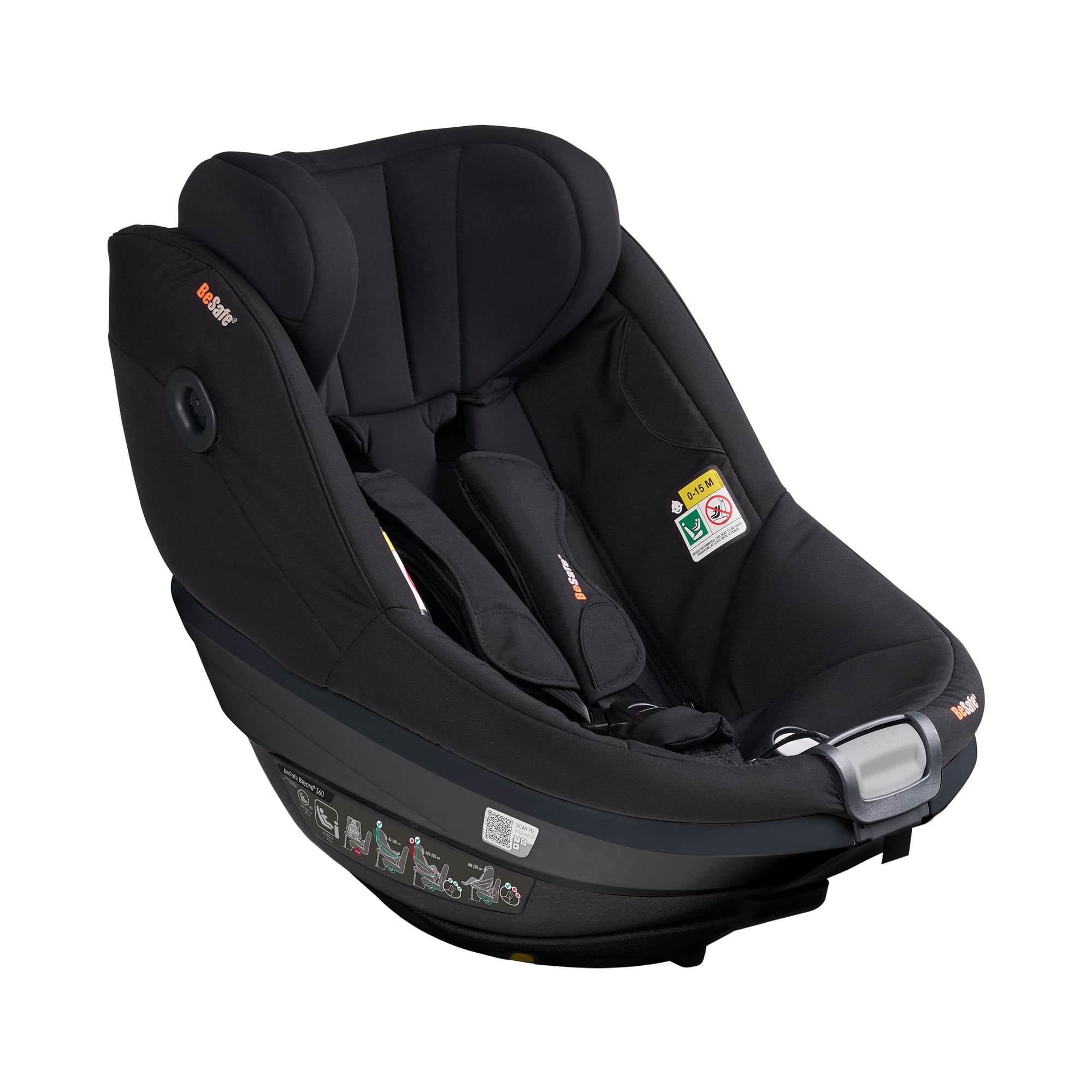 Reboarder 0-18 kg, Gruppe 0+/1, BeSafe, Schwarz – Produktansicht