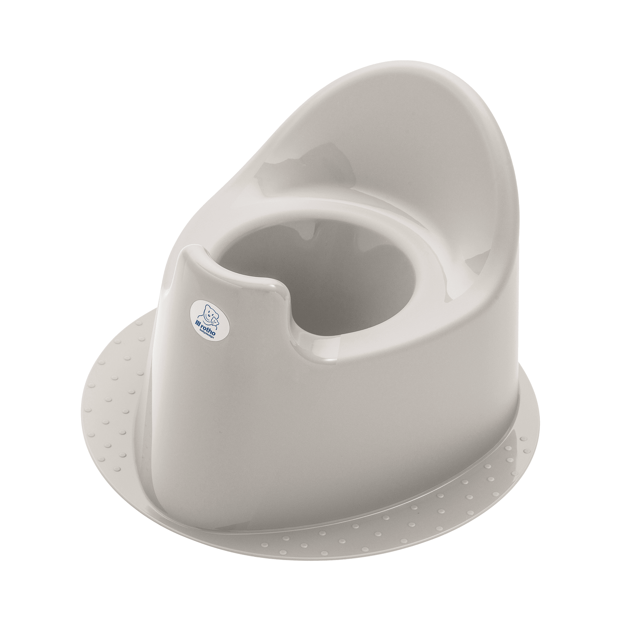 Töpfchen, rotho Babydesign, Beige – Besonderheit: mit hoher Rückenlehne und Spritzschutz vorne