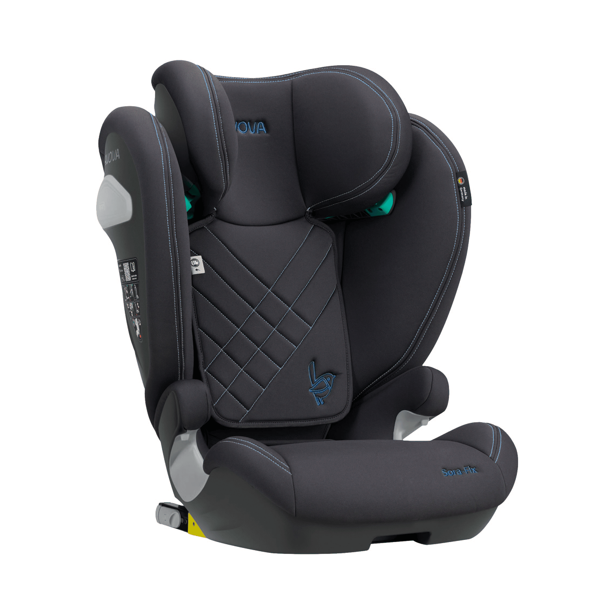 Kindersitze 15-36 kg, Gruppe 2/3, AVOVA, Blau – Produktansicht