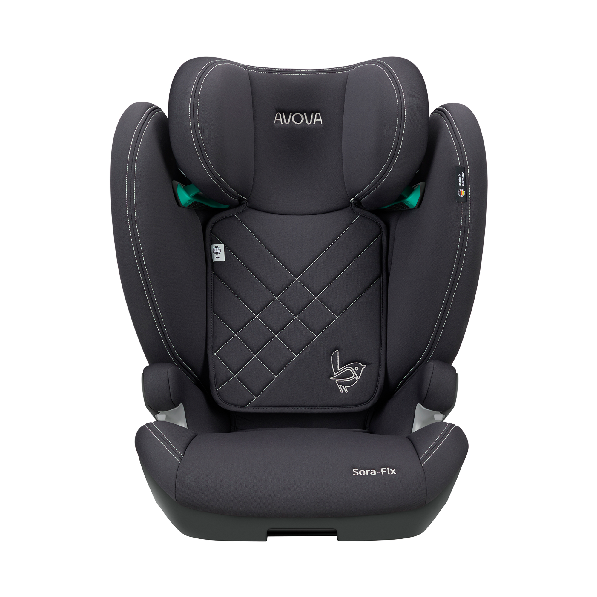 Kindersitze 15-36 kg, Gruppe 2/3, AVOVA, Grau – Produktansicht