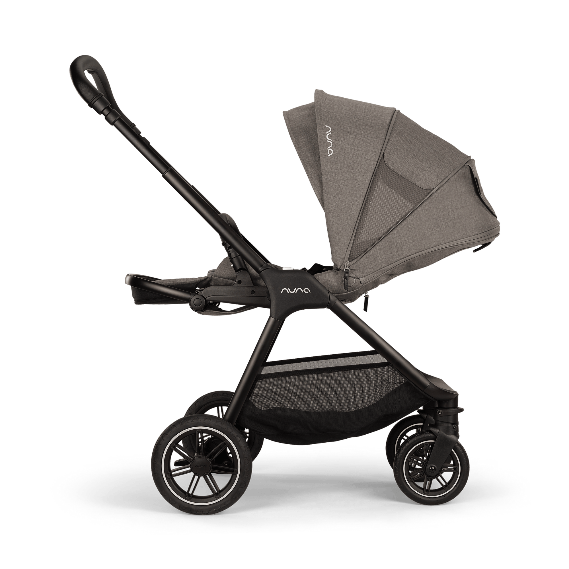 Kombi-Kinderwagen, nuna, Grau – Produktansicht