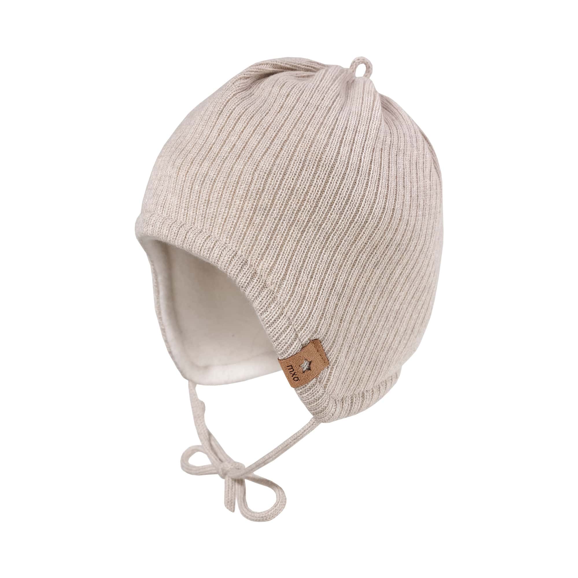 Wintermützen, MaxiMo, Beige – Besonderheit: aus 100% Baumwolle