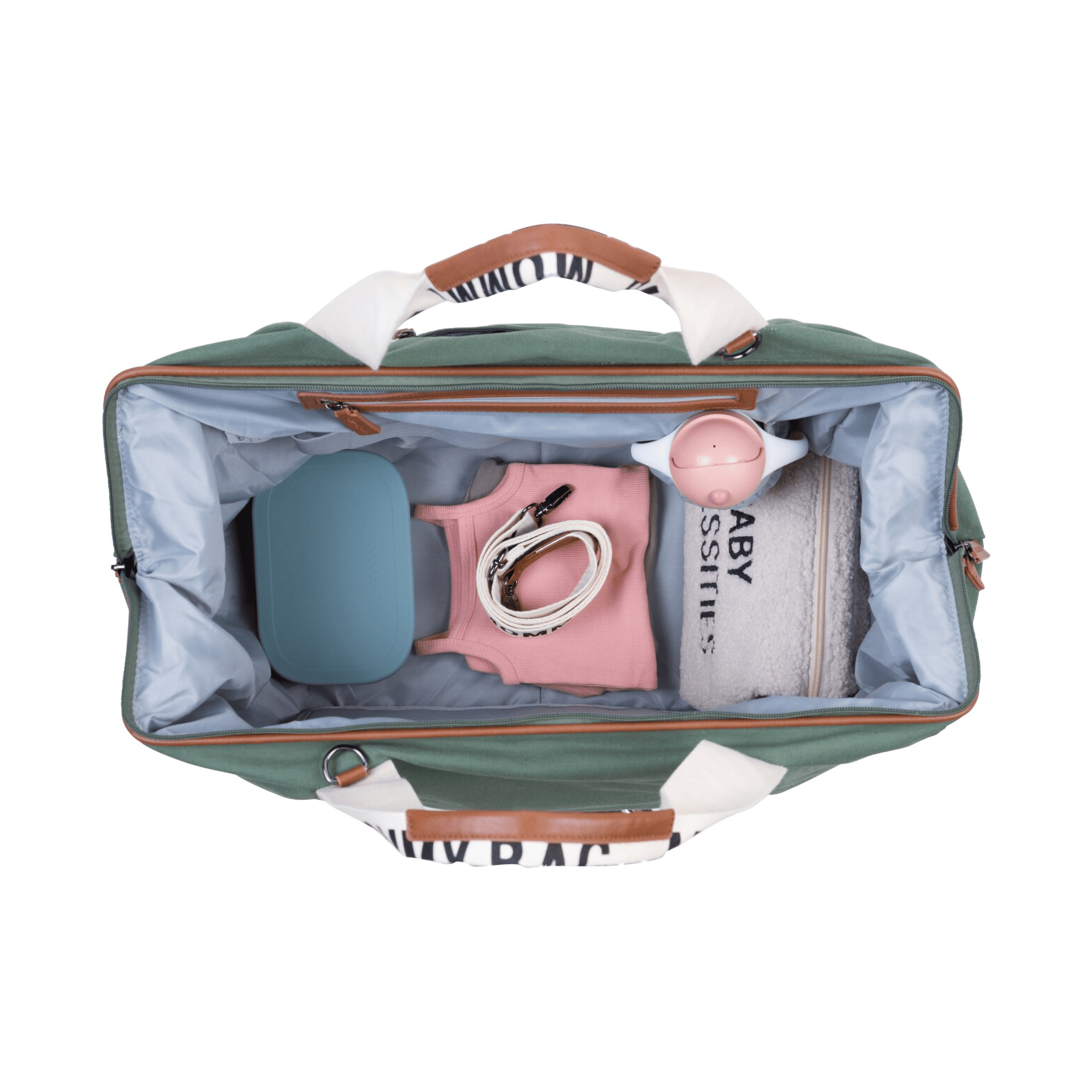 Wickeltaschen, CHILDHOME, Grün – Produktansicht