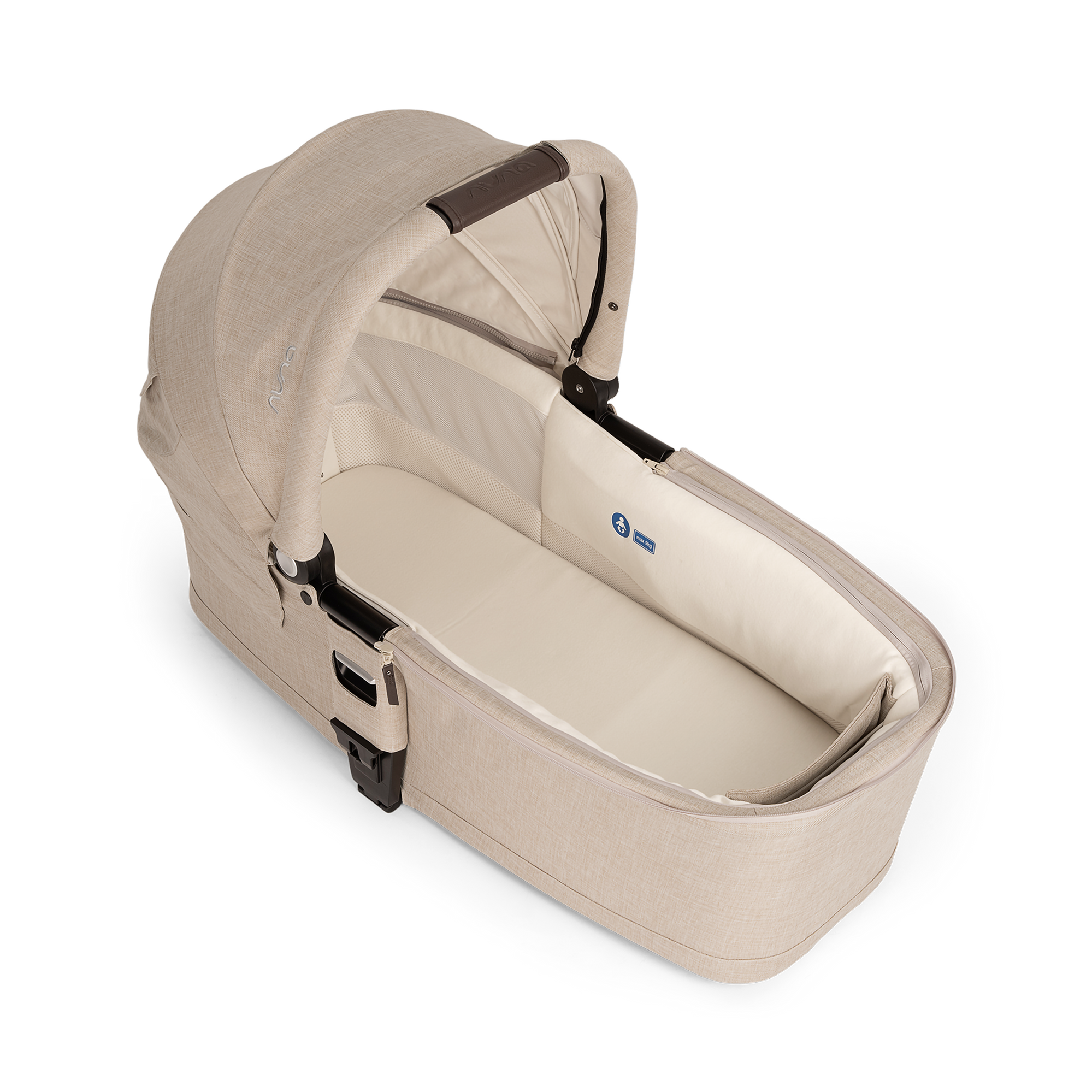 Kombi-Kinderwagen, nuna, Beige – Produktansicht