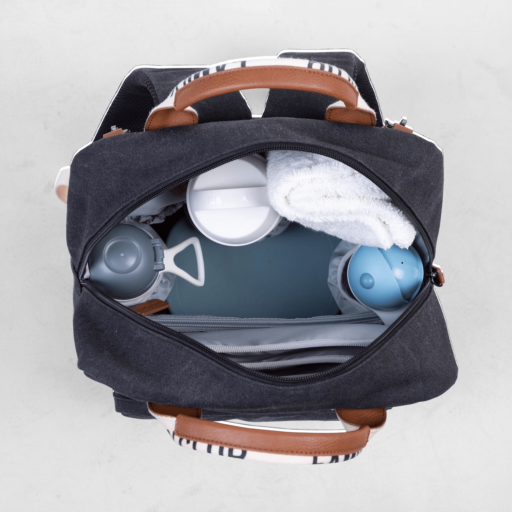 Wickelrucksäcke, CHILDHOME, Schwarz – Produktansicht