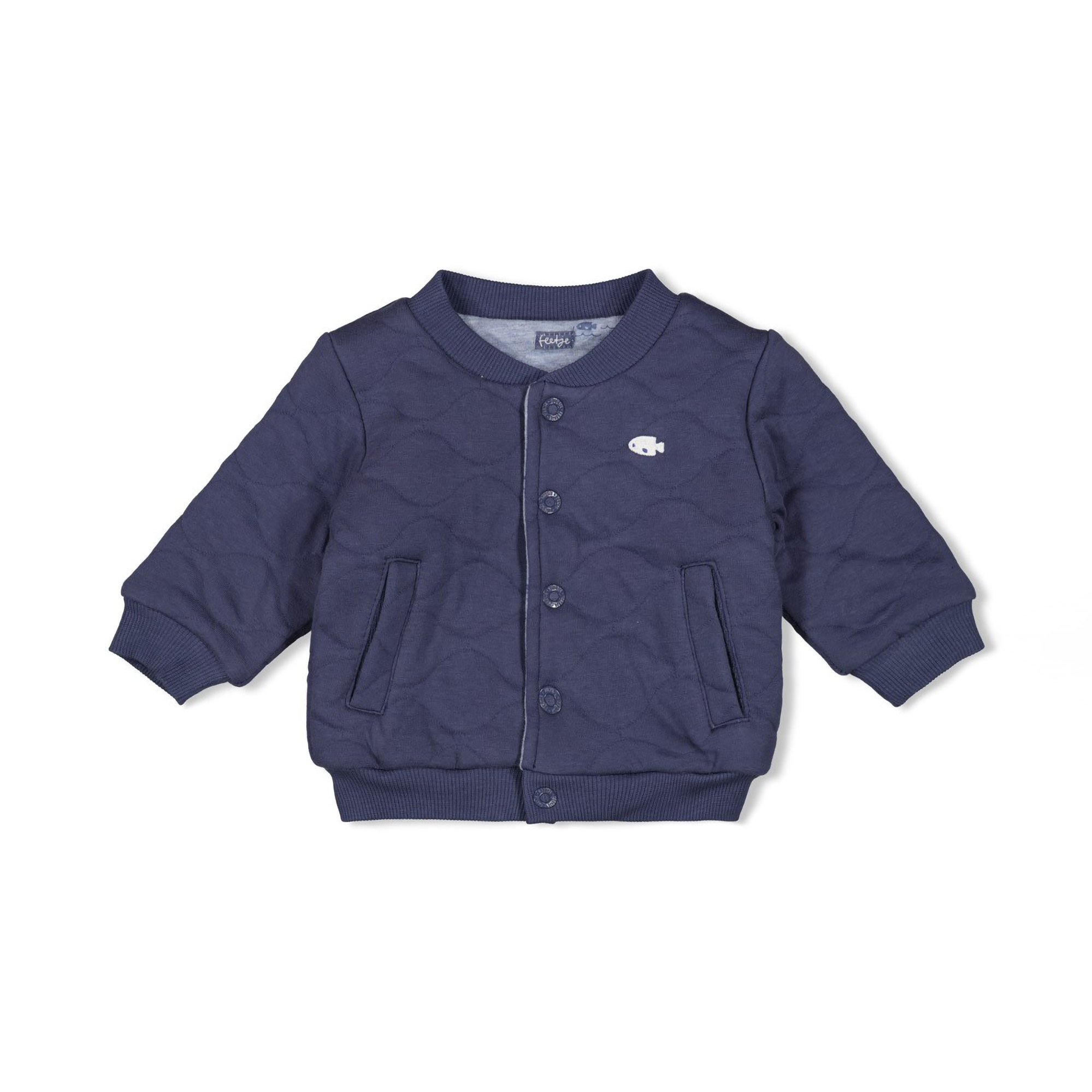Wendejacken, FEETJE, Blau – Besonderheit: aus 70% Baumwolle
