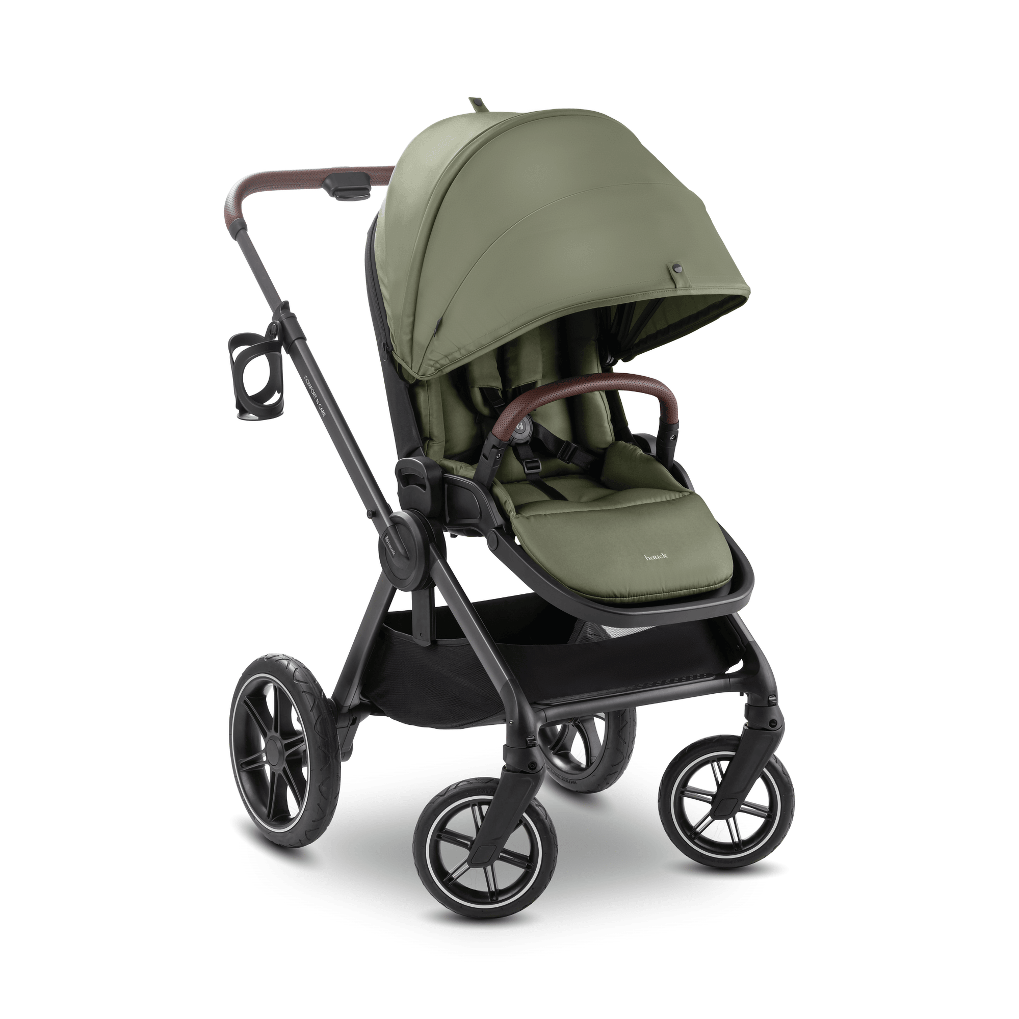 Kombi-Kinderwagen, hauck, Grün – Besonderheit: komfortable Liegefunktion und lange Rückenlehne sorgen für erholsame Pausen unterwegs