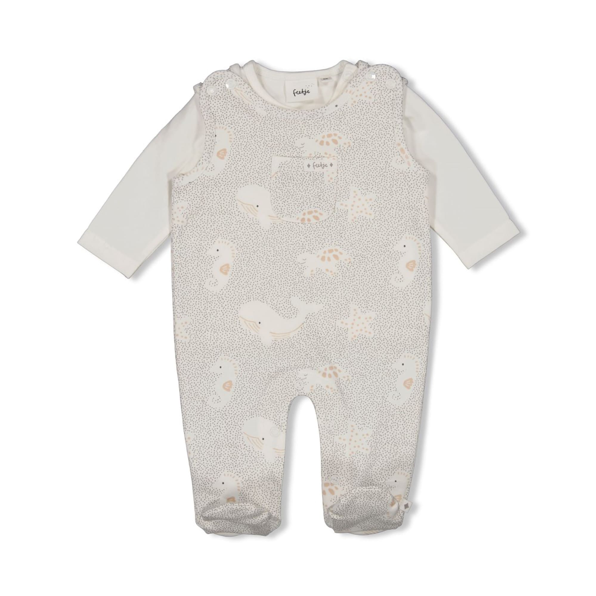 Strampler, FEETJE, Grau – Besonderheit: Set bestehend aus Langarmshirt und Strampler