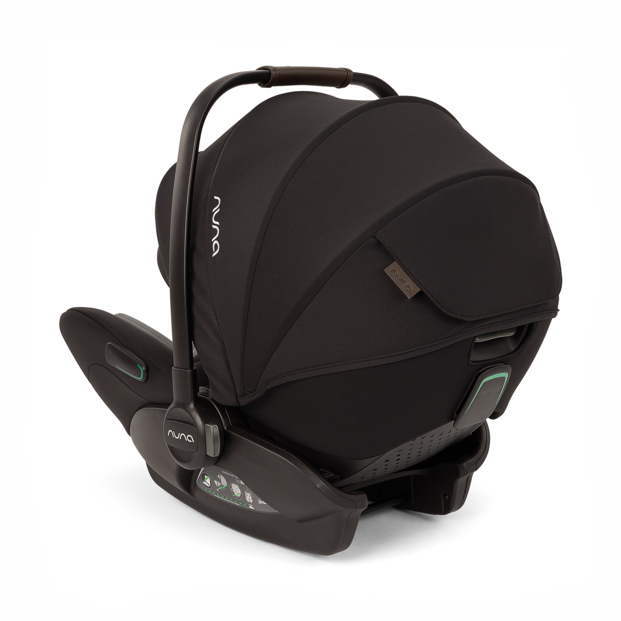 Babyschalen 0-13 kg, Gruppe 0+, nuna, Schwarz – Produktansicht