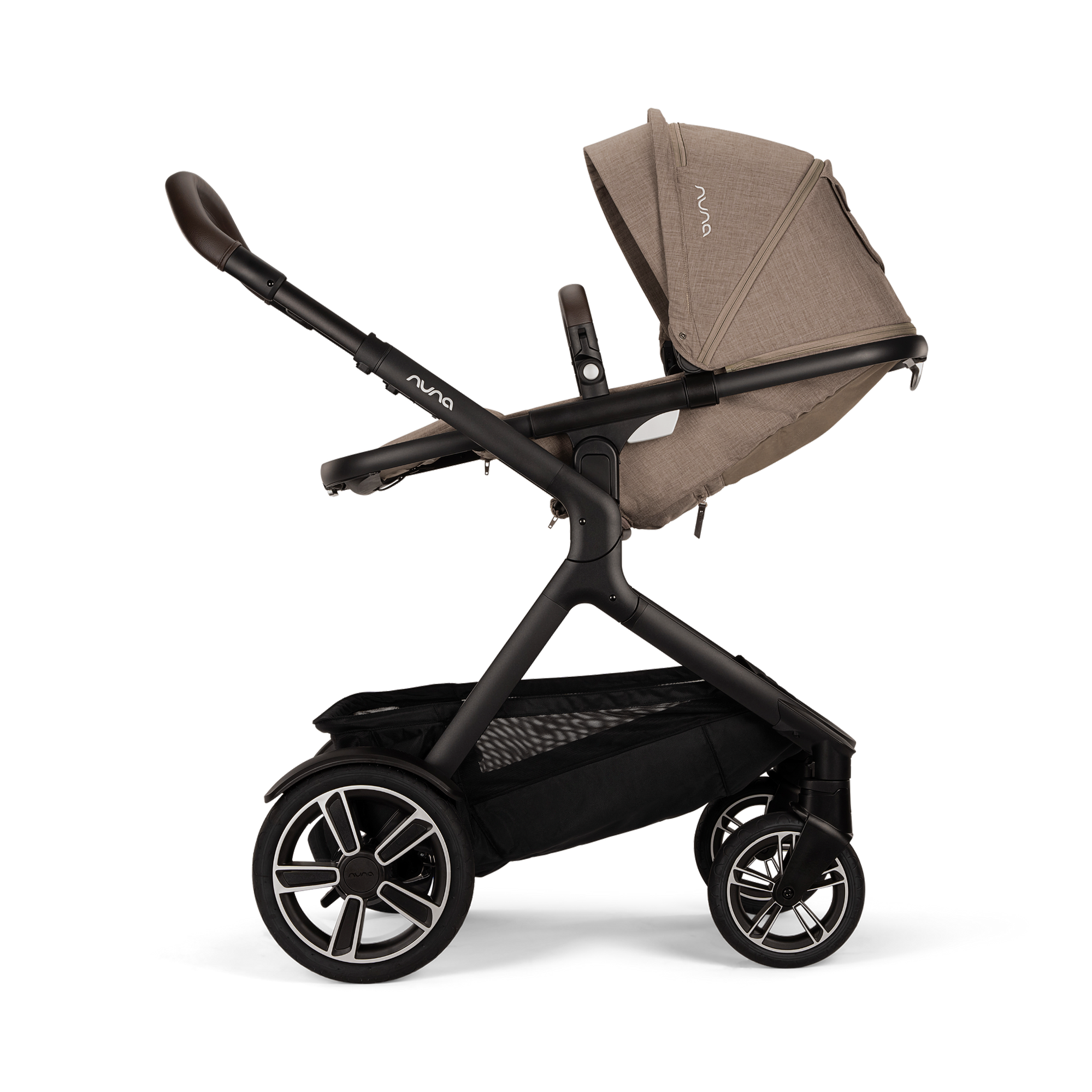 Kombi-Kinderwagen, nuna, Braun – Produktansicht