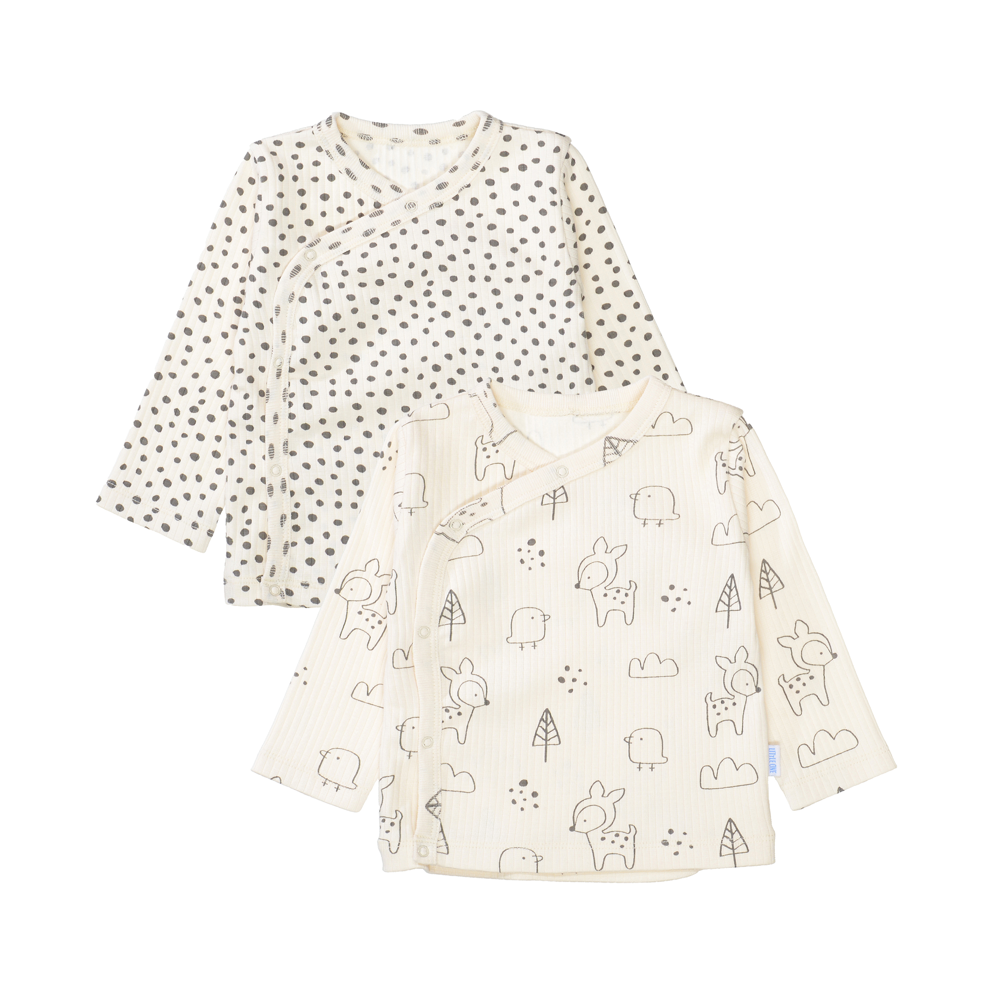 Wickelshirt, LITTLE ONE, Beige – Besonderheit: bestehend aus zwei Wickelshirts