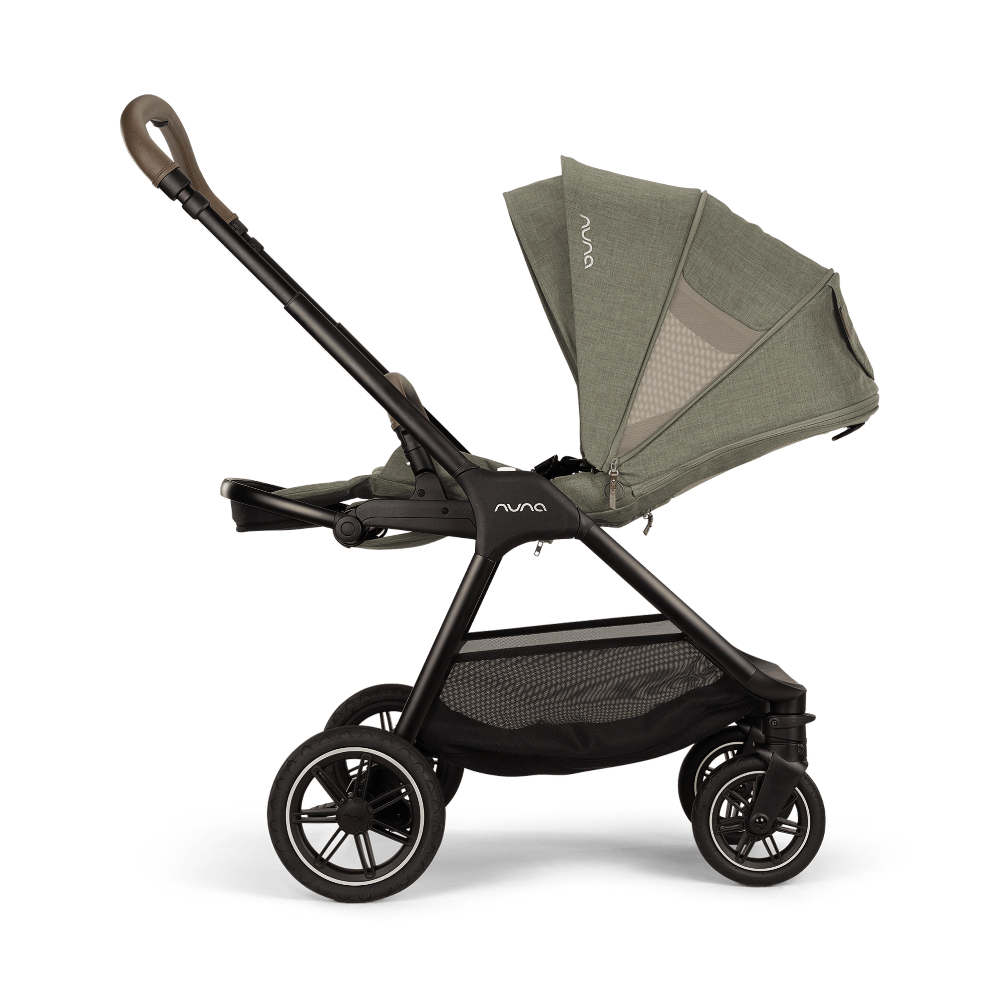 Kombi-Kinderwagen, nuna, Grün – Produktansicht