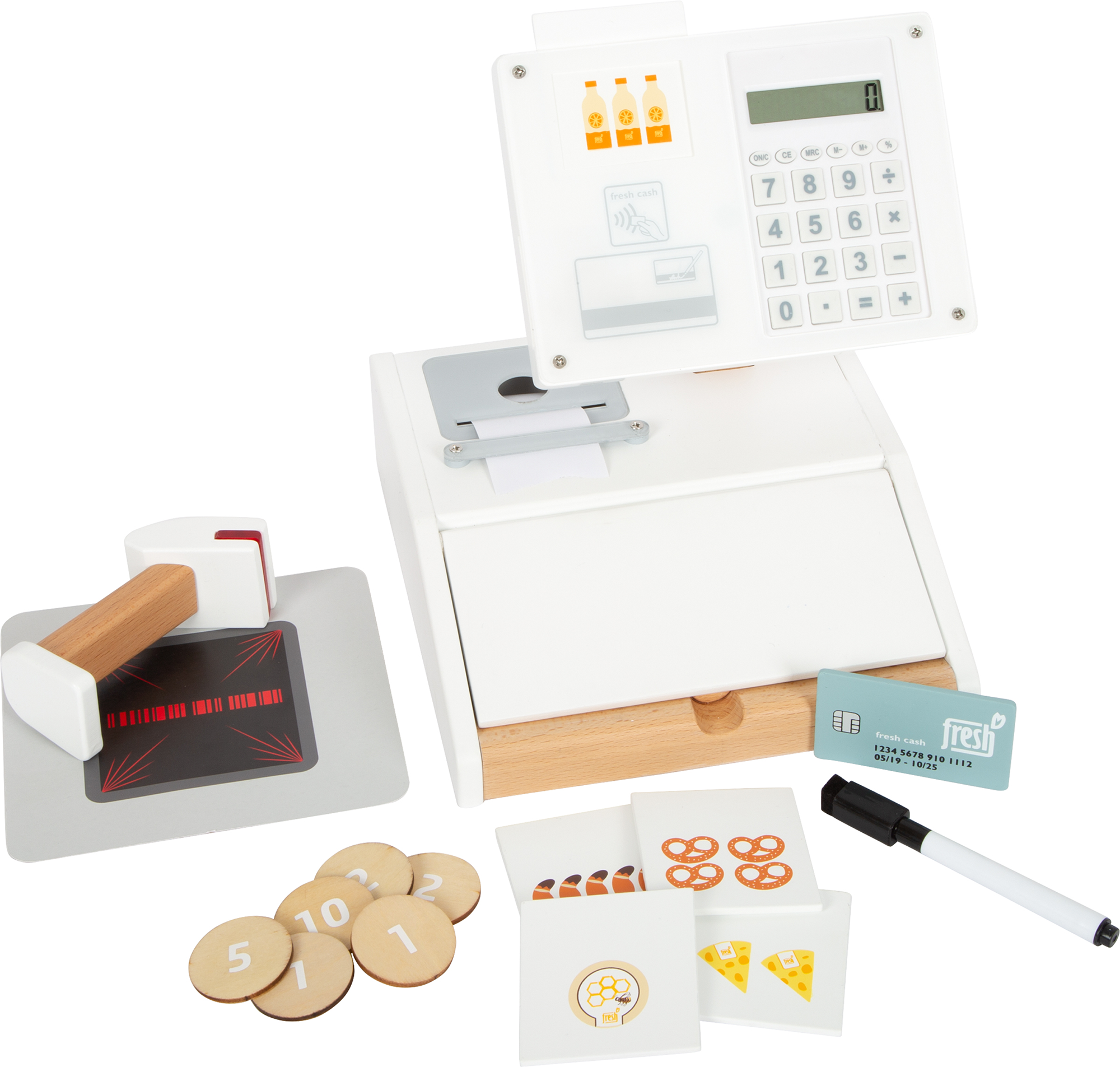 Kaufladen, small foot, Mehrfarbig – Besonderheit: aus robustem Holz