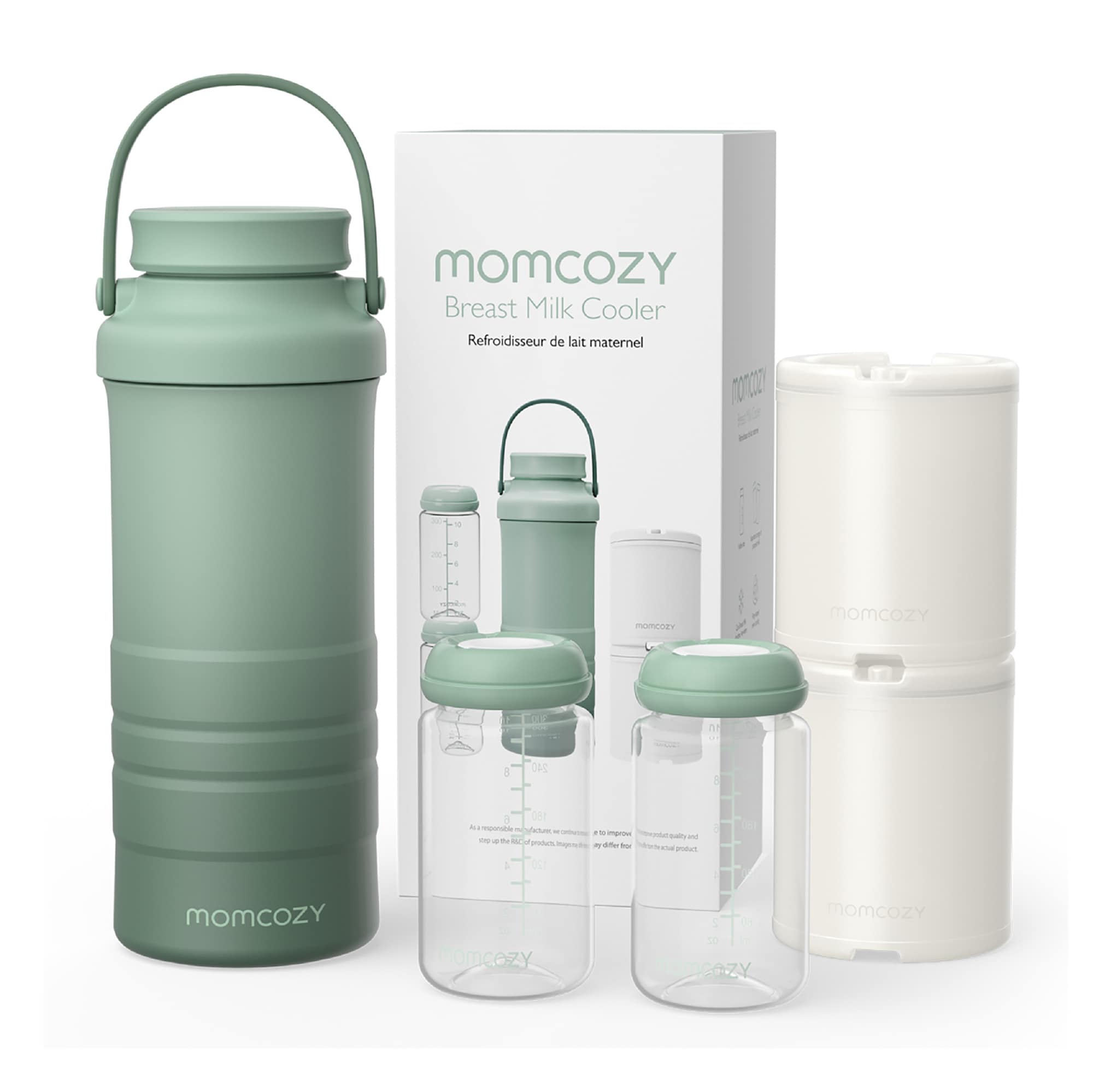 Flaschenzubehör, momcozy, Grün – Produktansicht