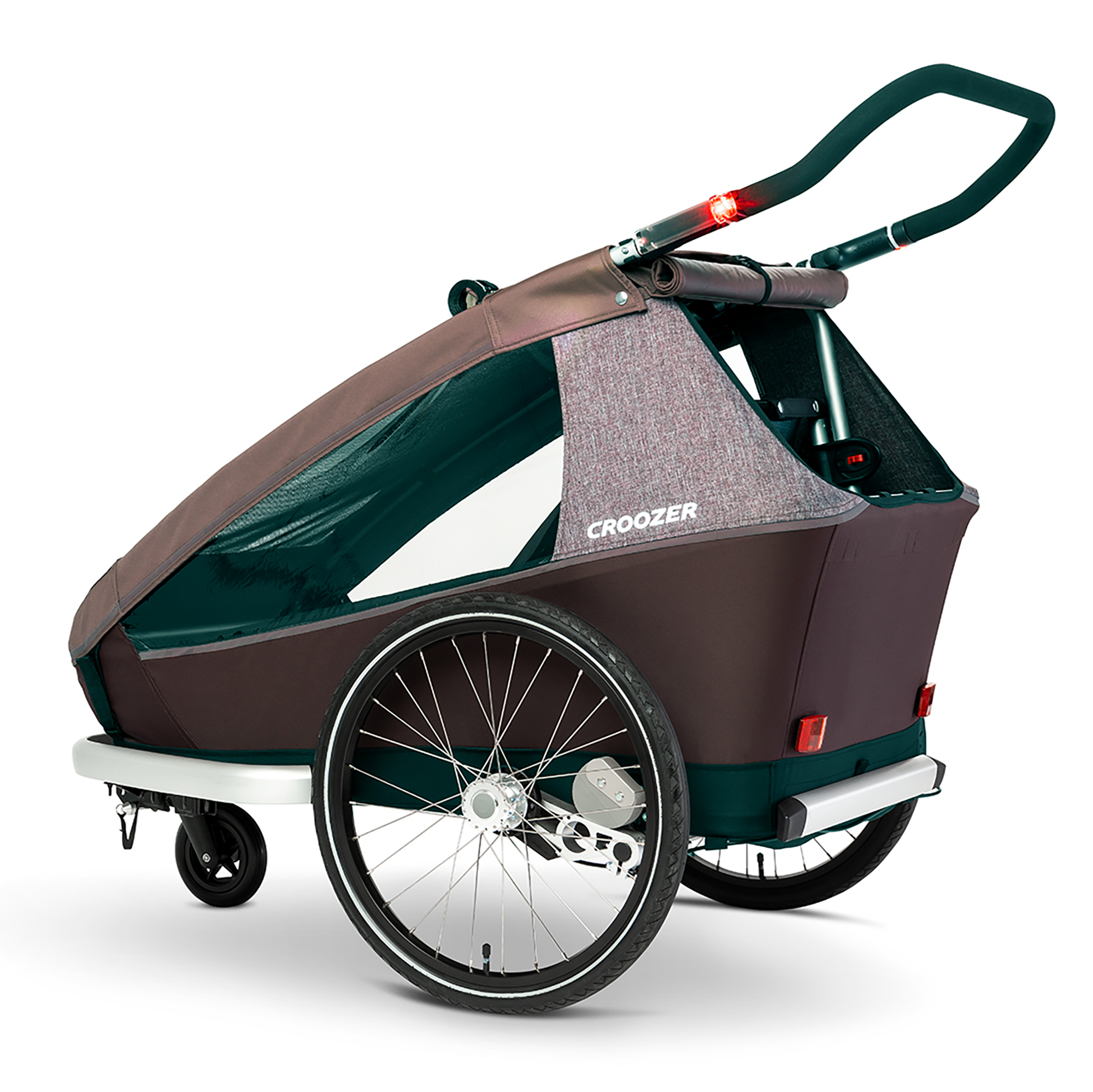 Fahrradanhänger, Croozer, Rot – Produktansicht