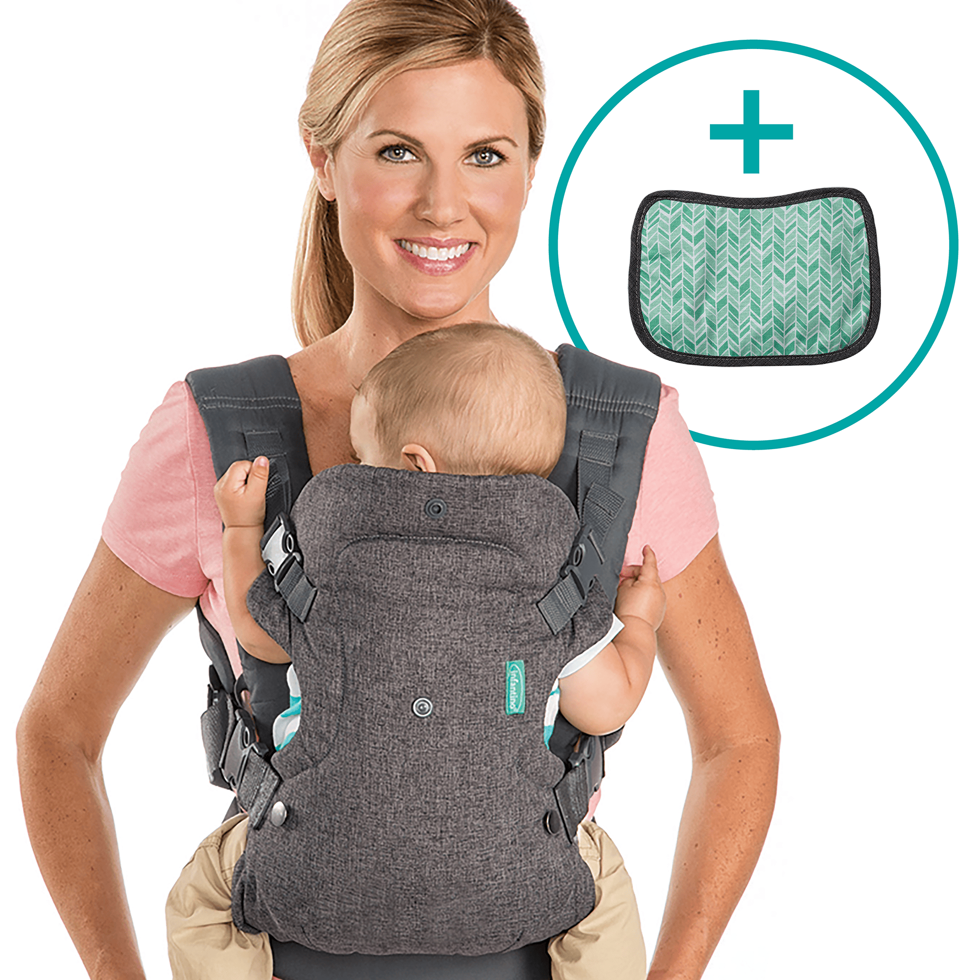 Fullbuckle Tragen, infantino, Grau – Produktansicht
