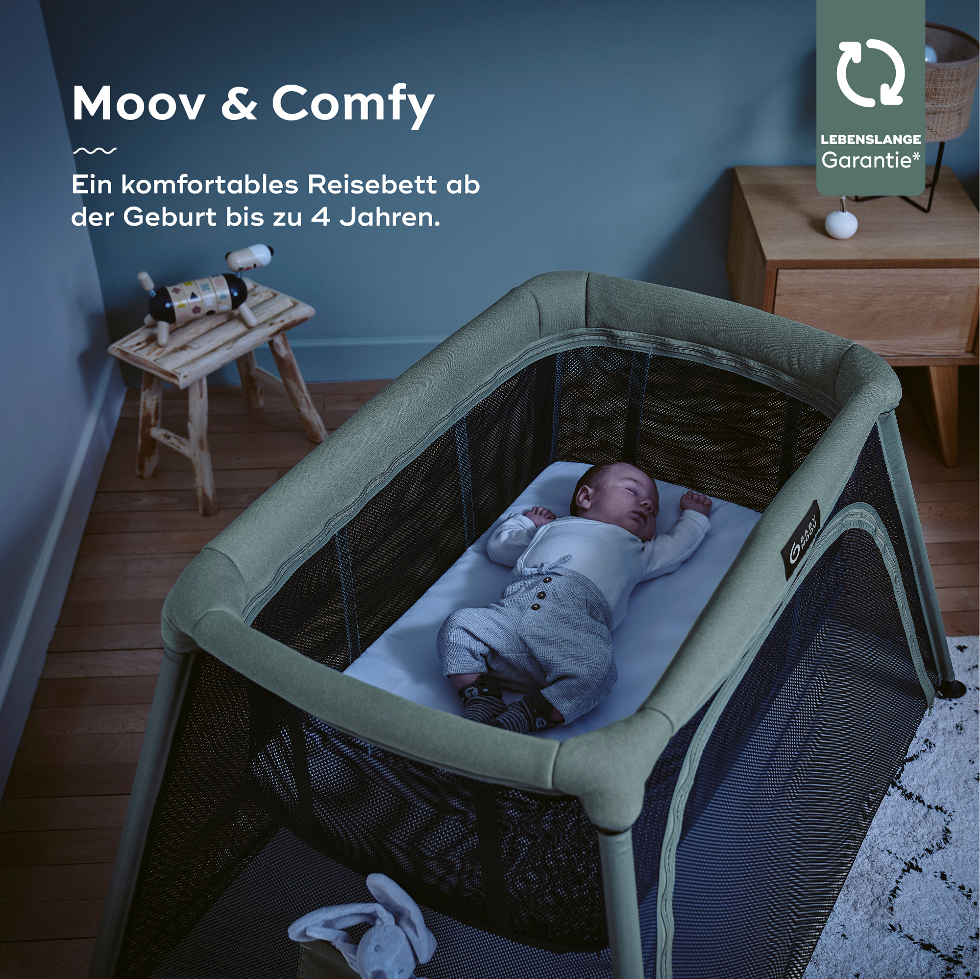Reisebetten & Zubehör, babymoov, Grau – Produktansicht
