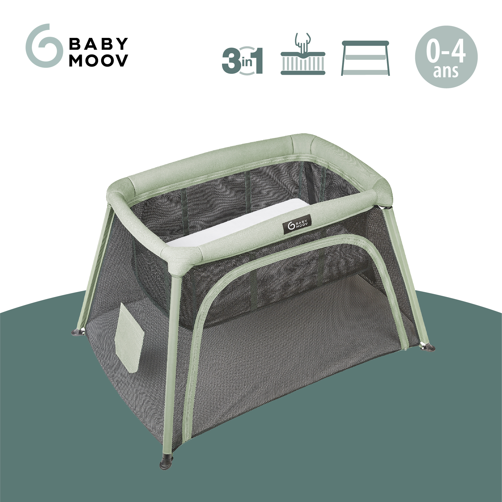 Reisebetten & Zubehör, babymoov, Grau – Produktansicht