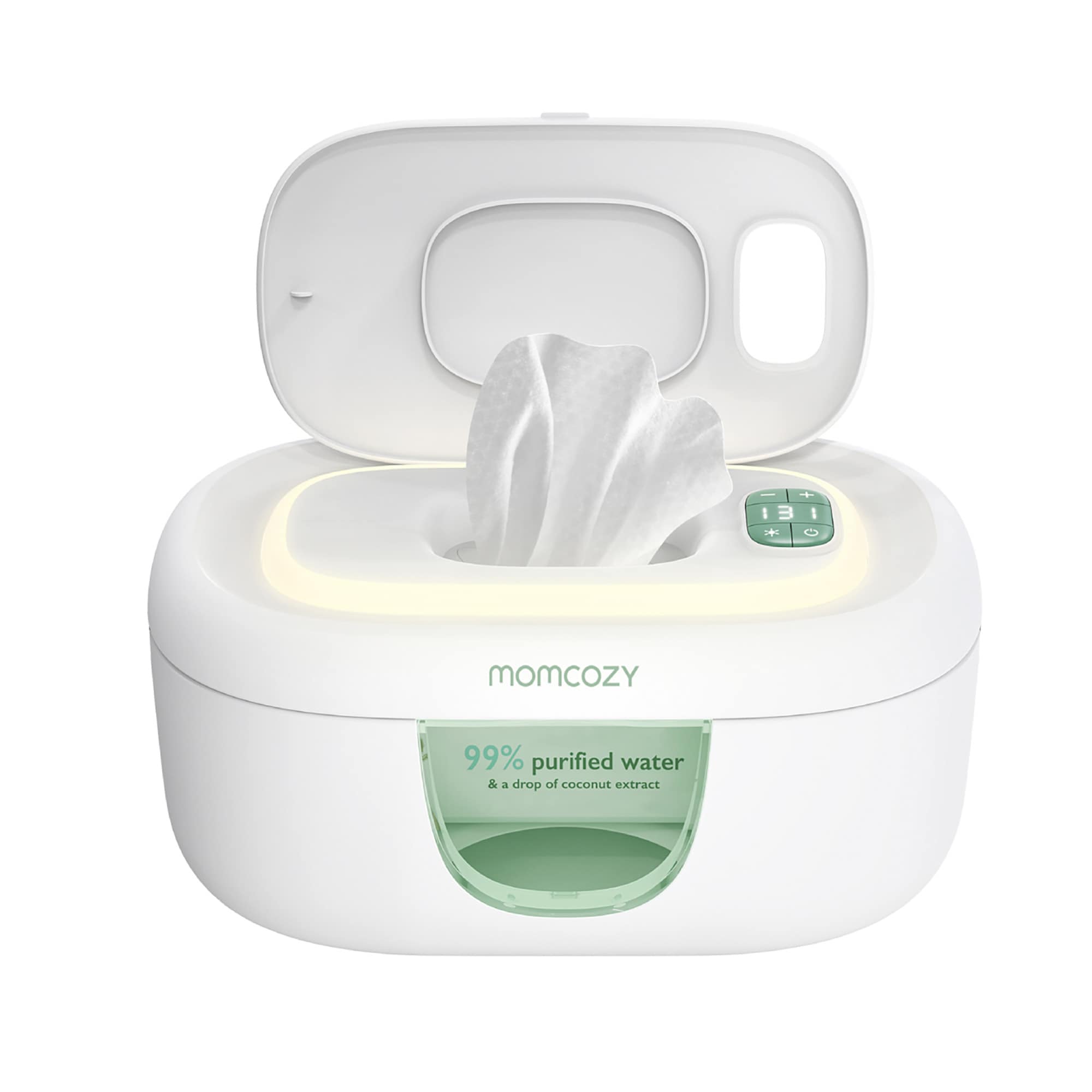 Feuchttücherboxen, momcozy, Weiß – Produktansicht