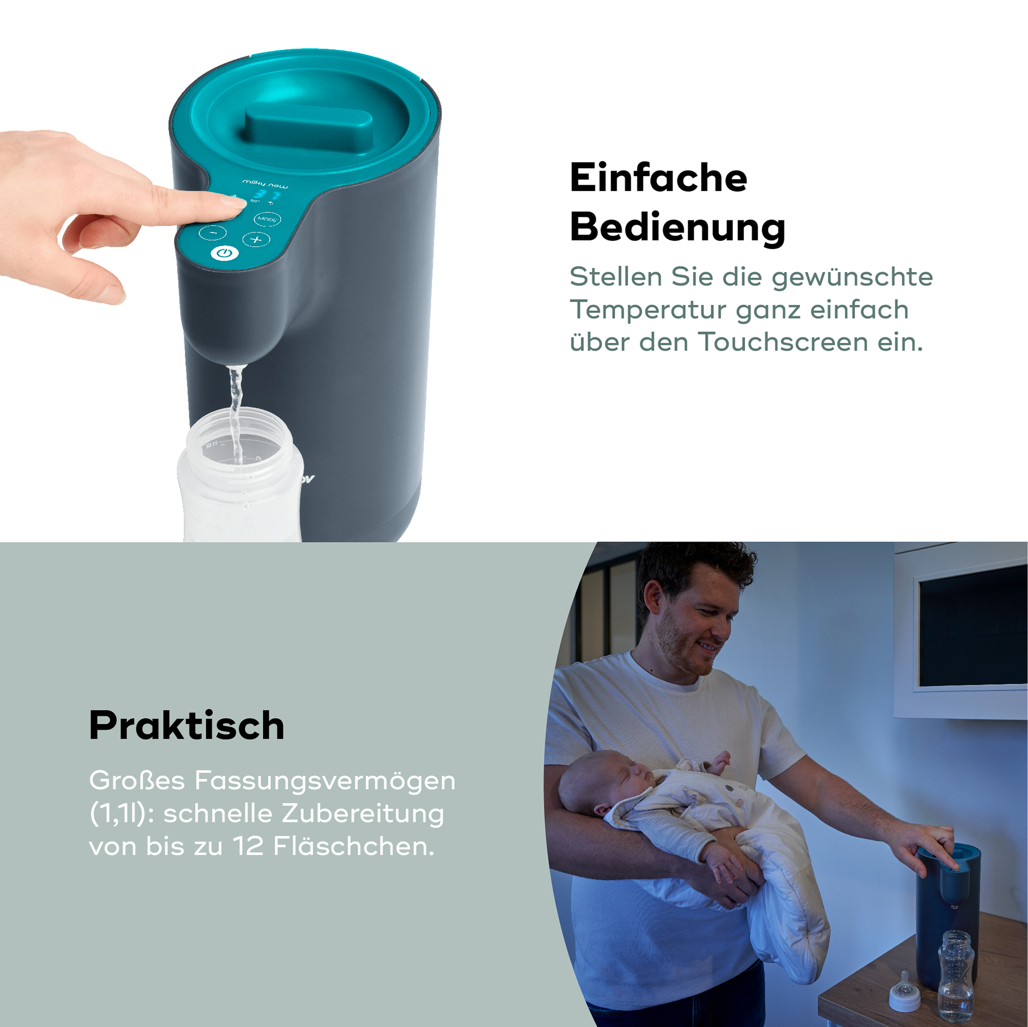 Babykostwärmer, babymoov, Schwarz – Produktansicht