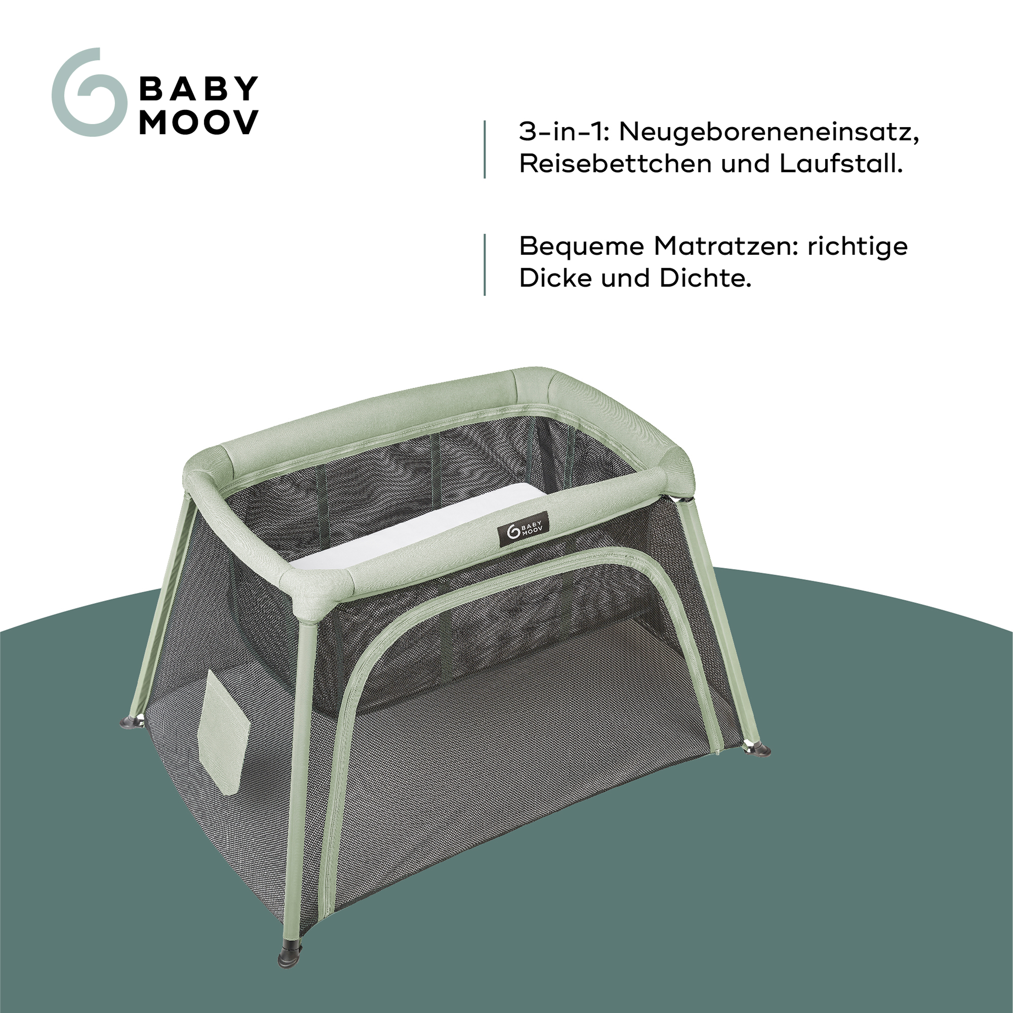 Reisebetten & Zubehör, babymoov, Grau – Produktansicht
