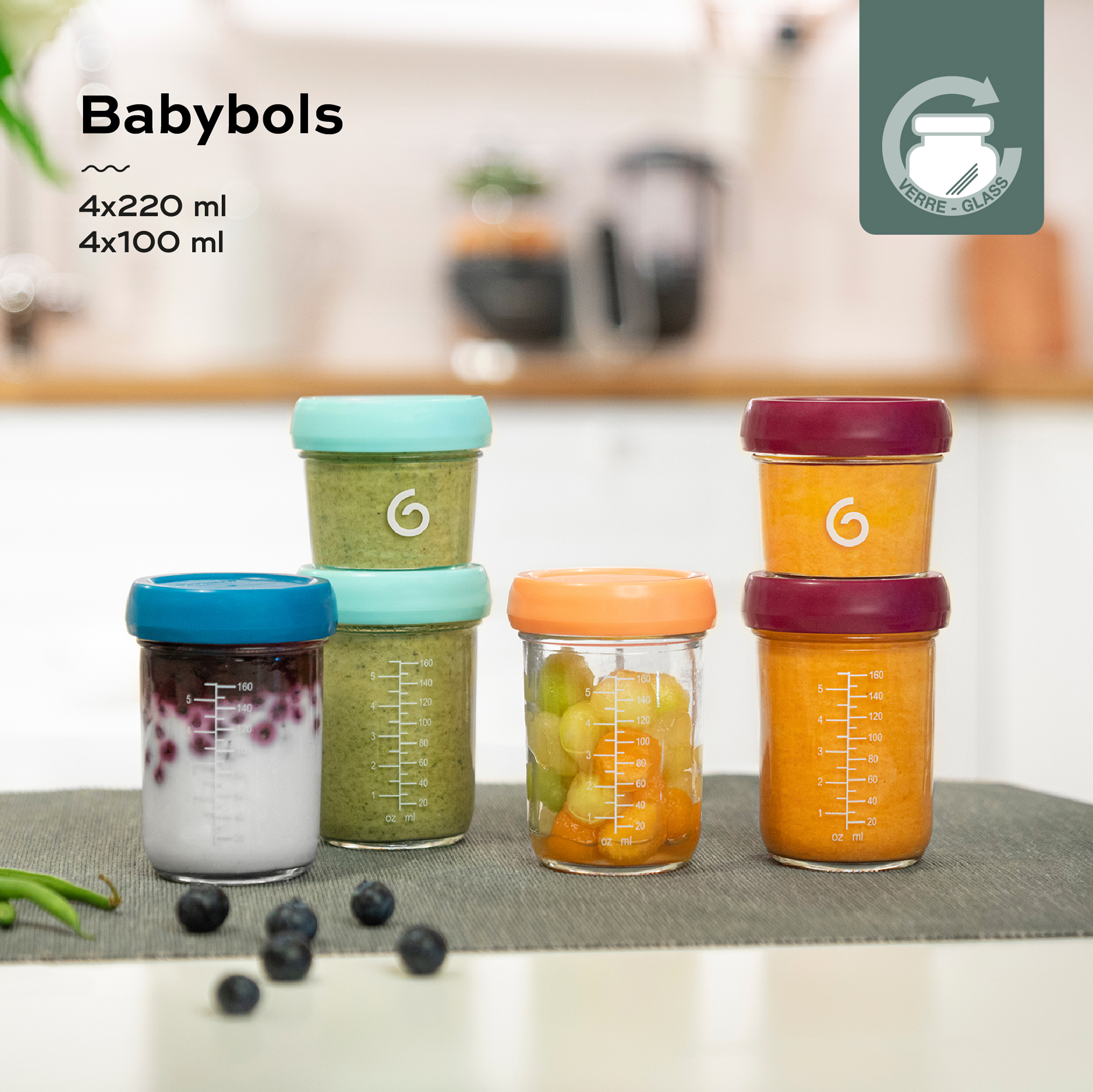 Nahrungsbehälter, babymoov, Mehrfarbig – Produktansicht